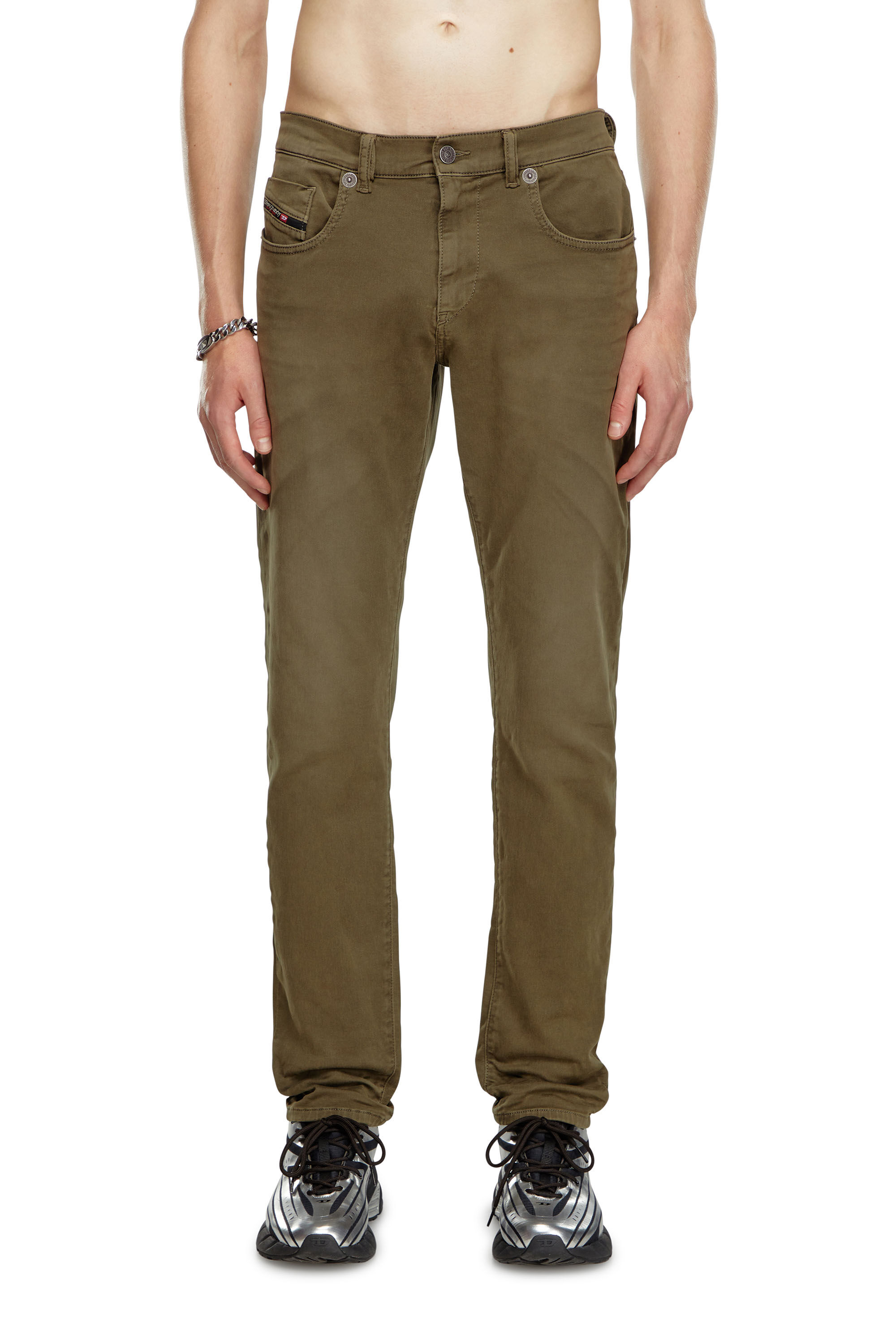 Diesel - Male's Slim 2060 D-Strukt Joggjeans® 0670M, ミリタリーグリーン - 3