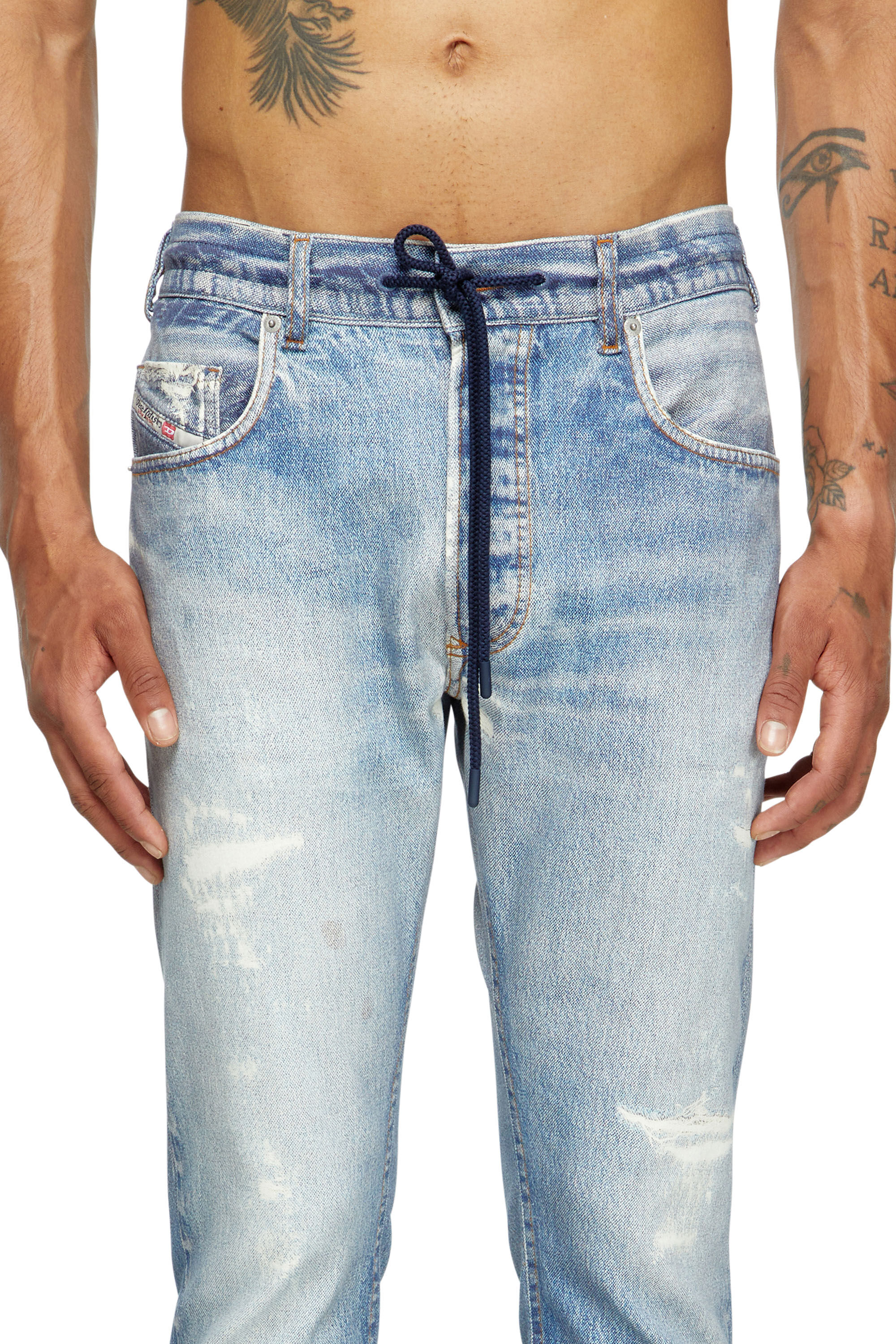 Diesel - Male's Regular 2030 D-Krooley Joggjeans® 068RX, ライトブルー - 5