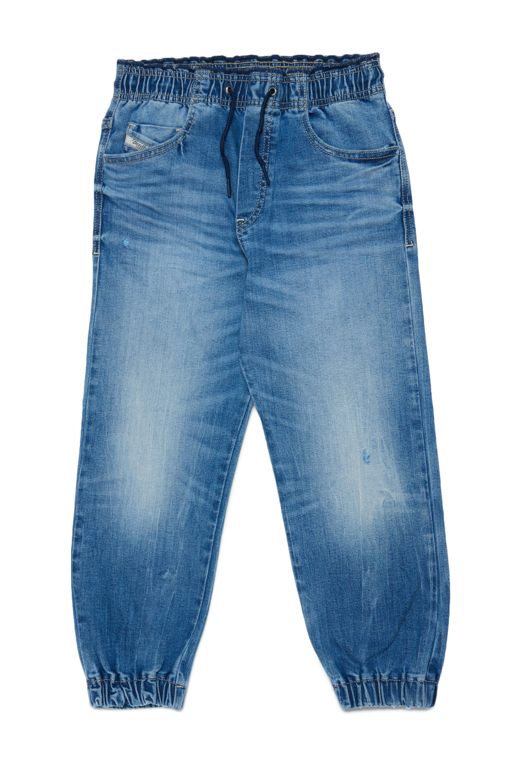 Diesel - D-MAURI-J, Male's キッズ  デニムジョガーパンツ in ミディアムブルー - 1