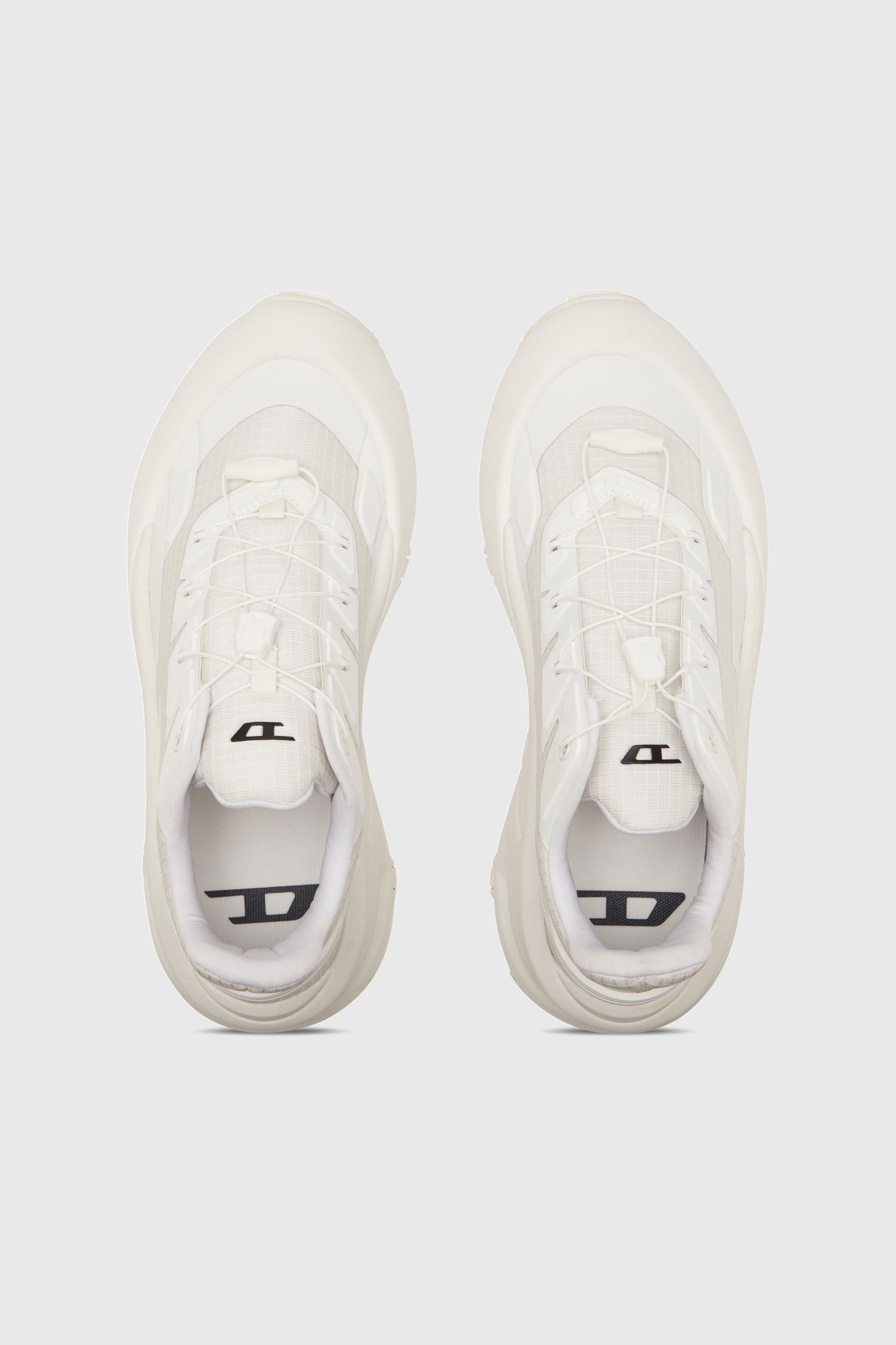 Diesel - D-CAGE RUNNER, Male's D-Cage Runner-Sneakers in TPU-trimmed ripstop in ホワイト - 6