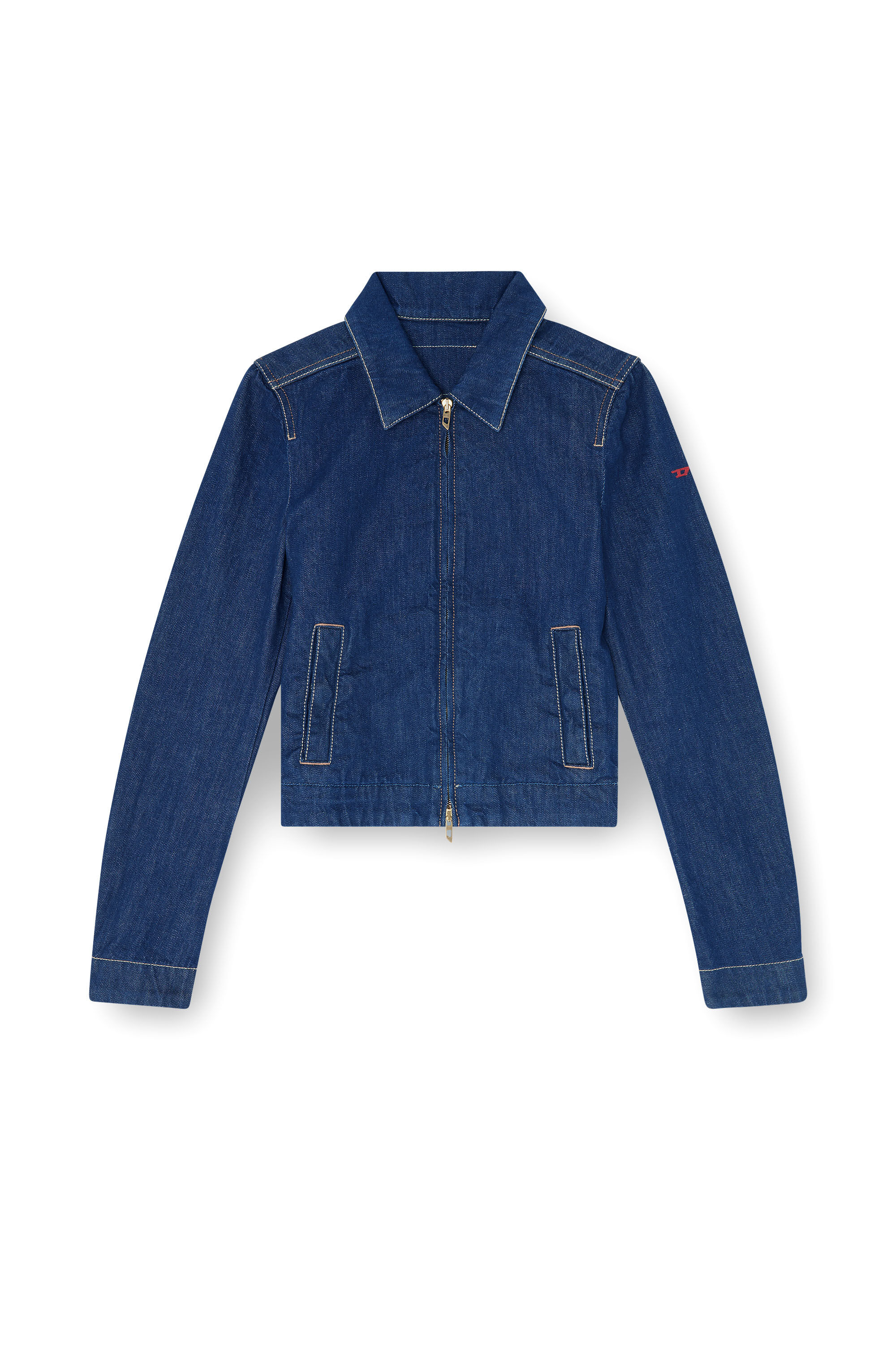 Diesel - DE-CORB, Female's デニムジャケット in ダークブルー - 2