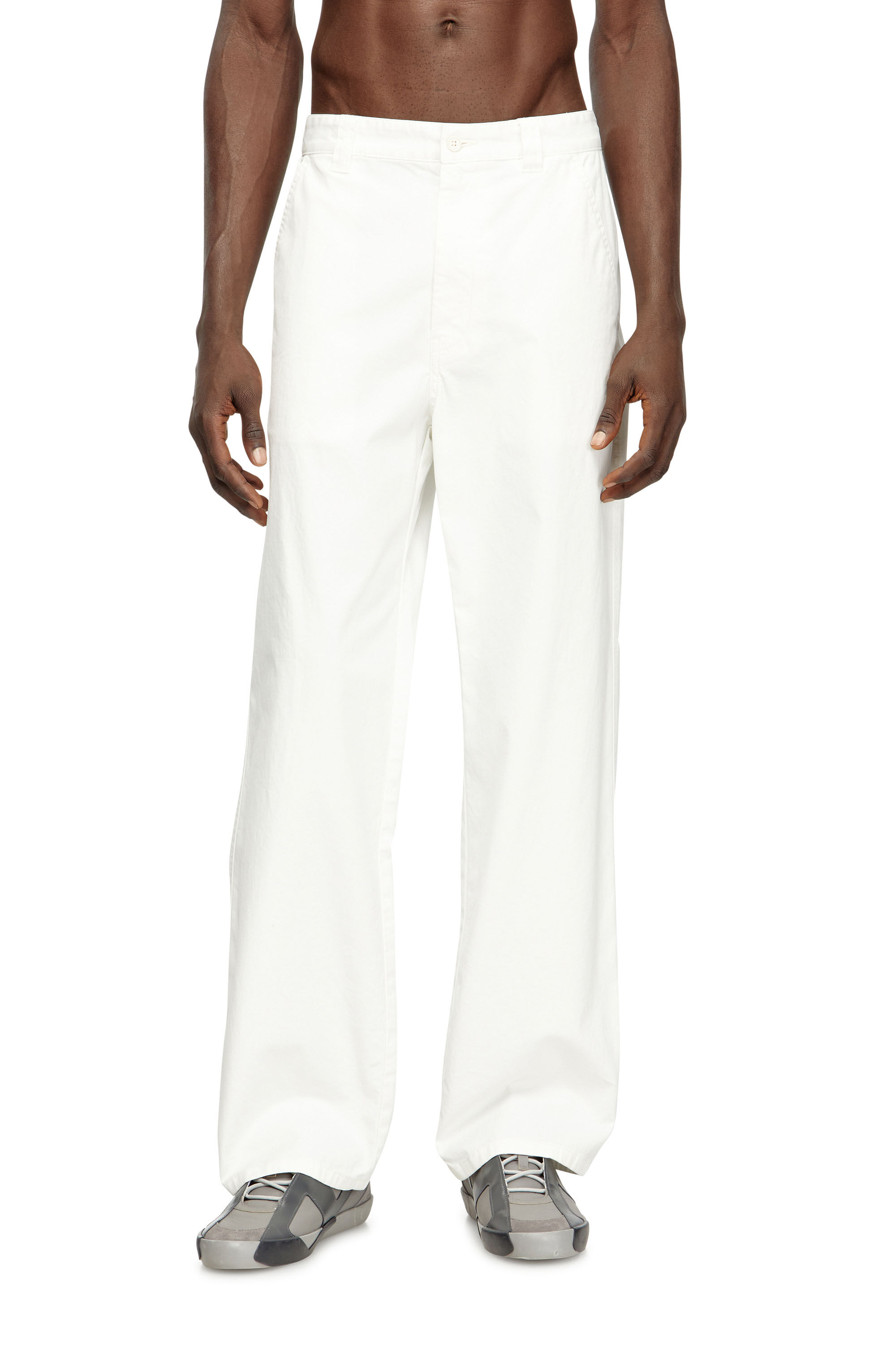 P-HANT-CHINO-EPCH パンツ｜ホワイト｜メンズ｜DIESEL
