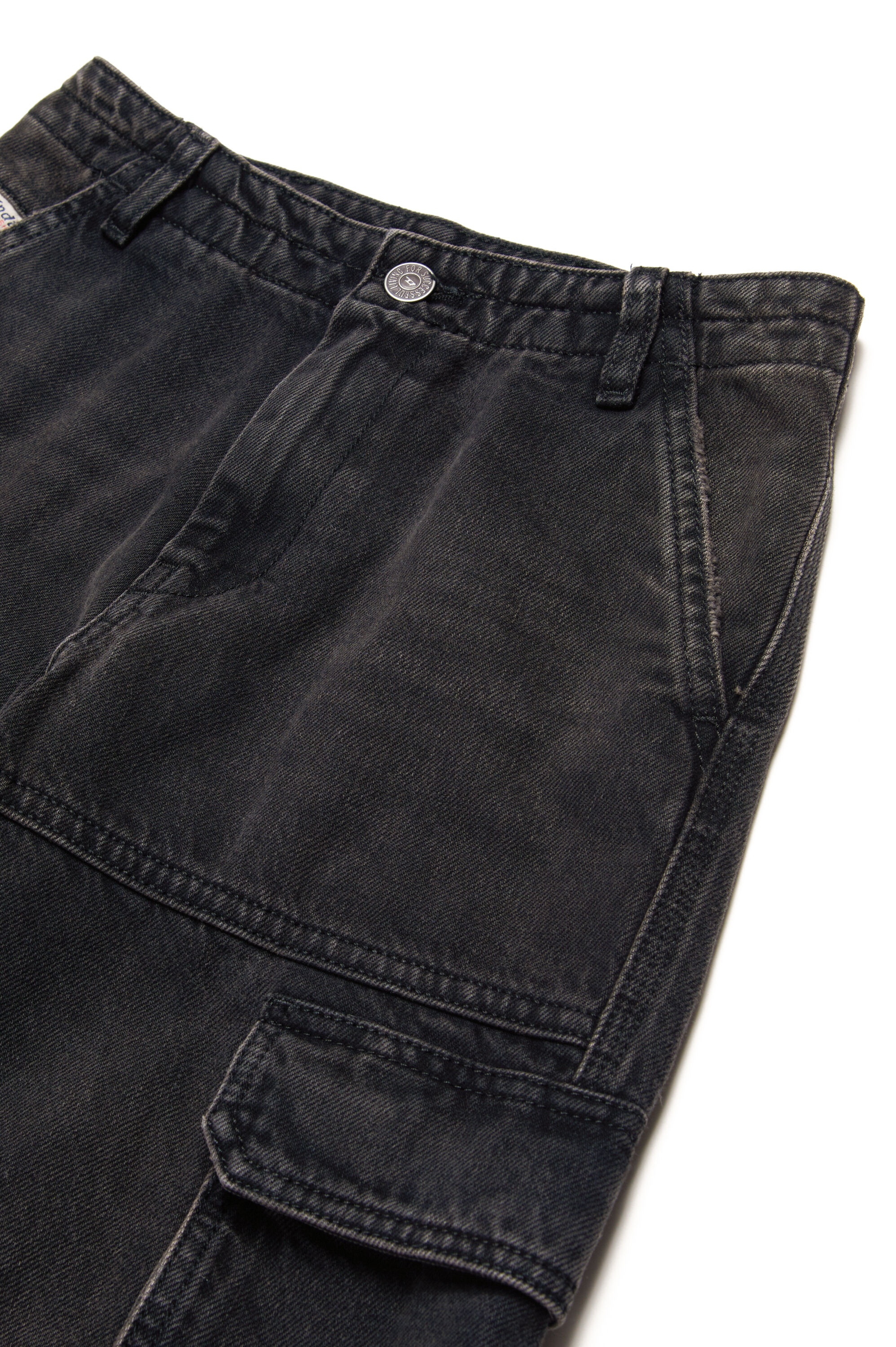 D-SIRE-CARGO-J Loose Jeans - D-Sire｜ブラック｜ガールズ｜DIESEL