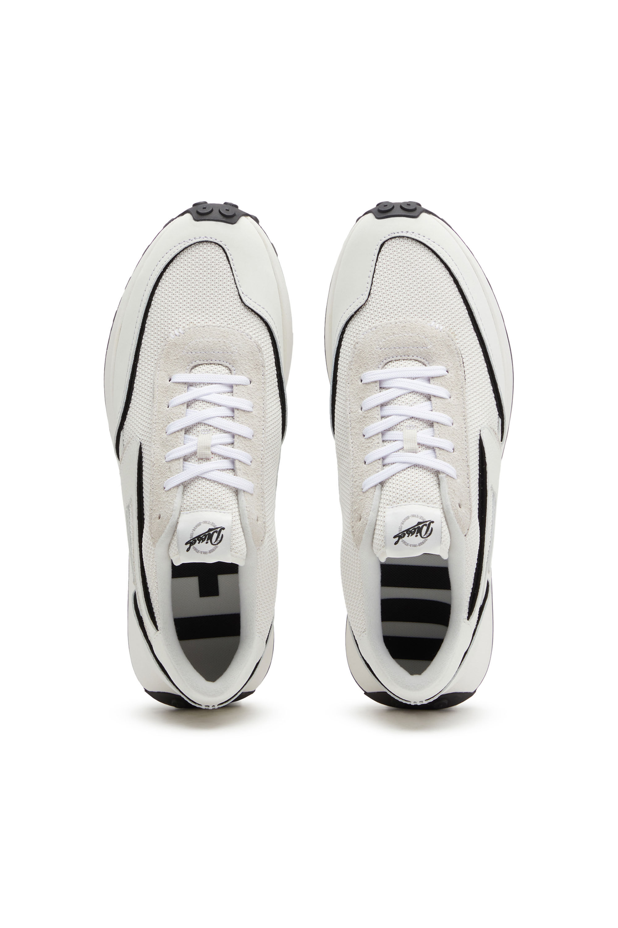 Diesel - S-RACER LC, Male's メッシュ スニーカー - S-Racer Lc in ホワイト/ブラック - 5