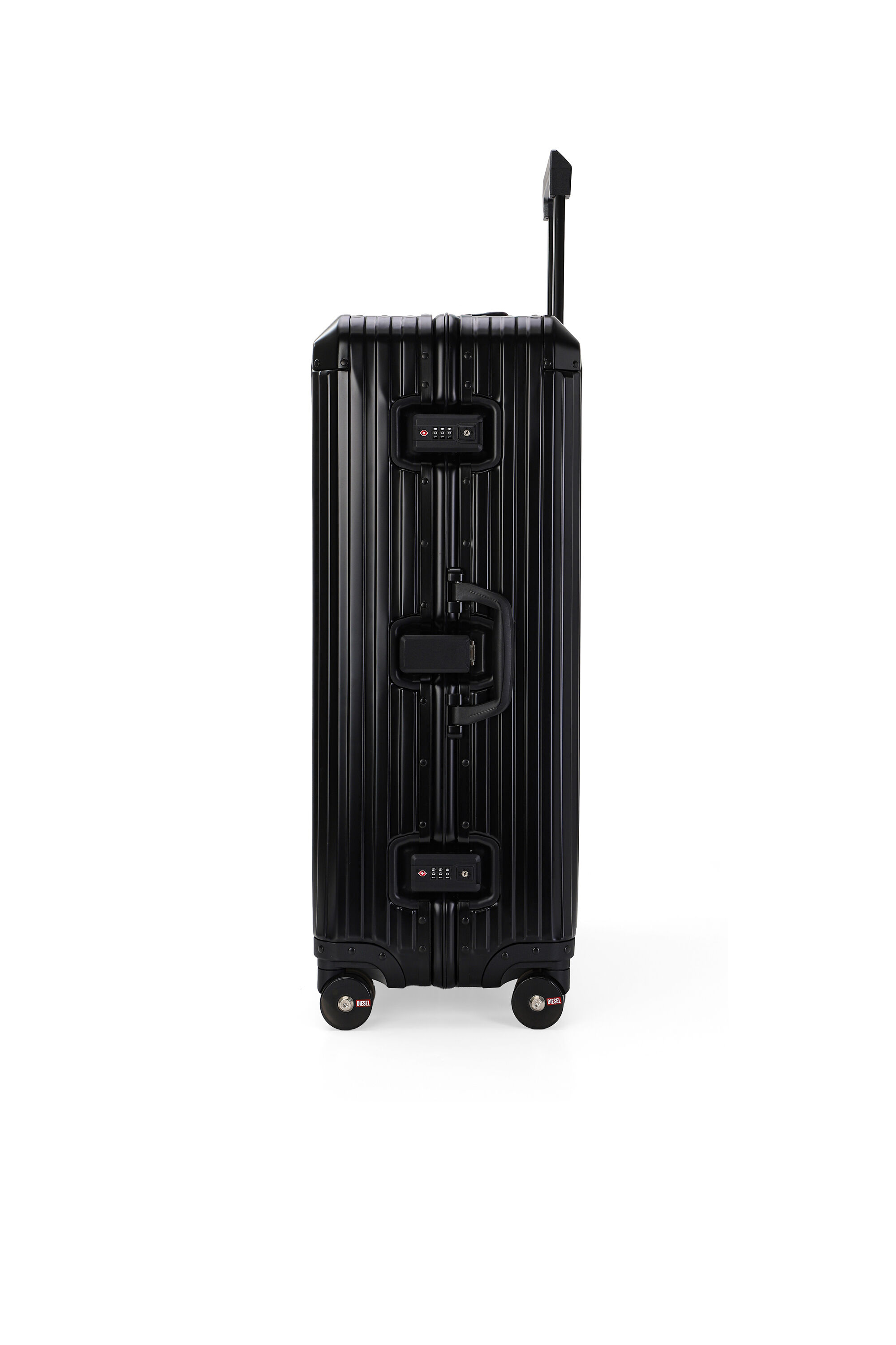 Diesel - DIESEL ALUMINUM TROLLEY- DSL002, Unisex's Aluminum suitcase size L in ブラック - 3