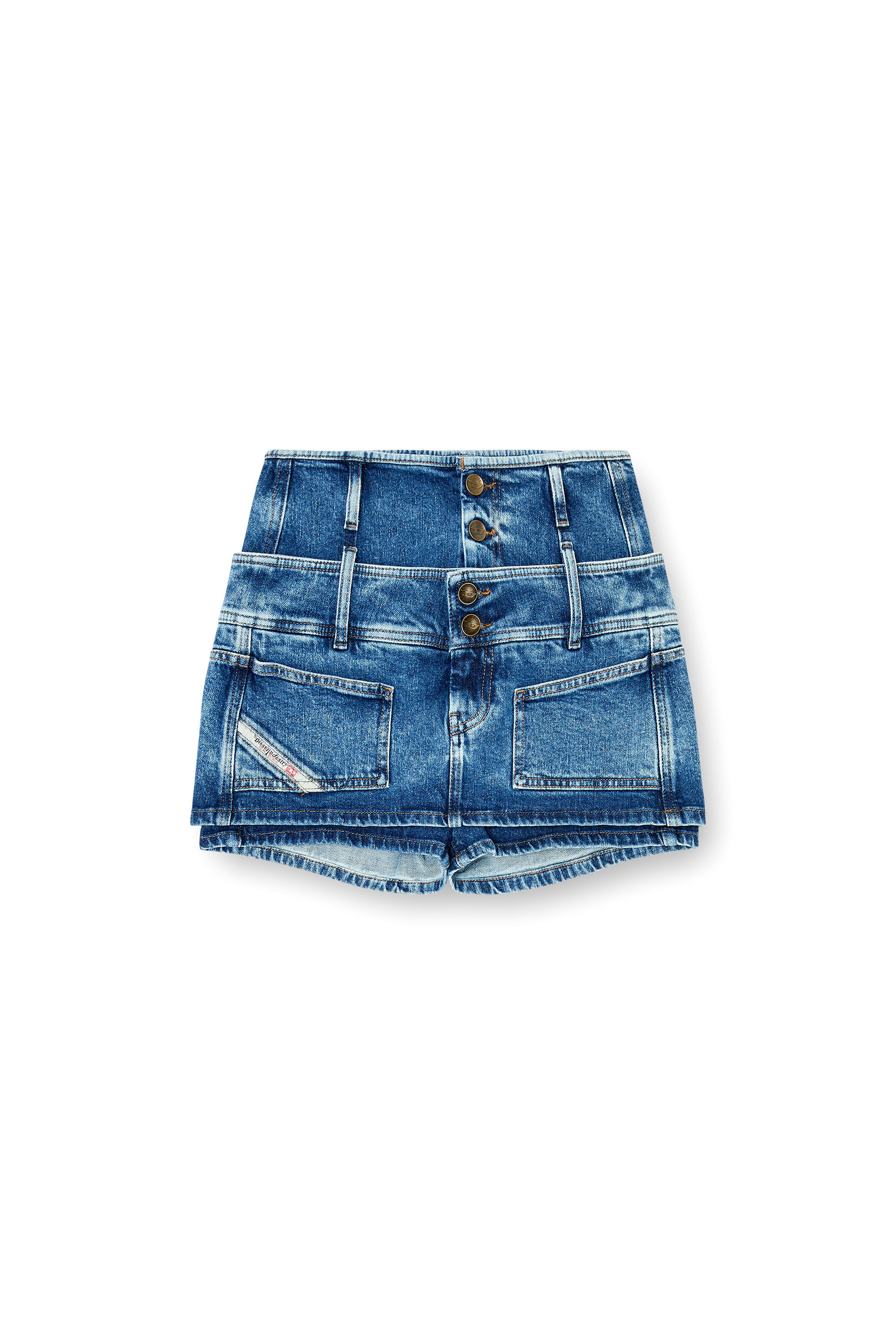 DE-CORIVA-S デニムショートパンツ｜ブルー｜ウィメンズ｜DIESEL