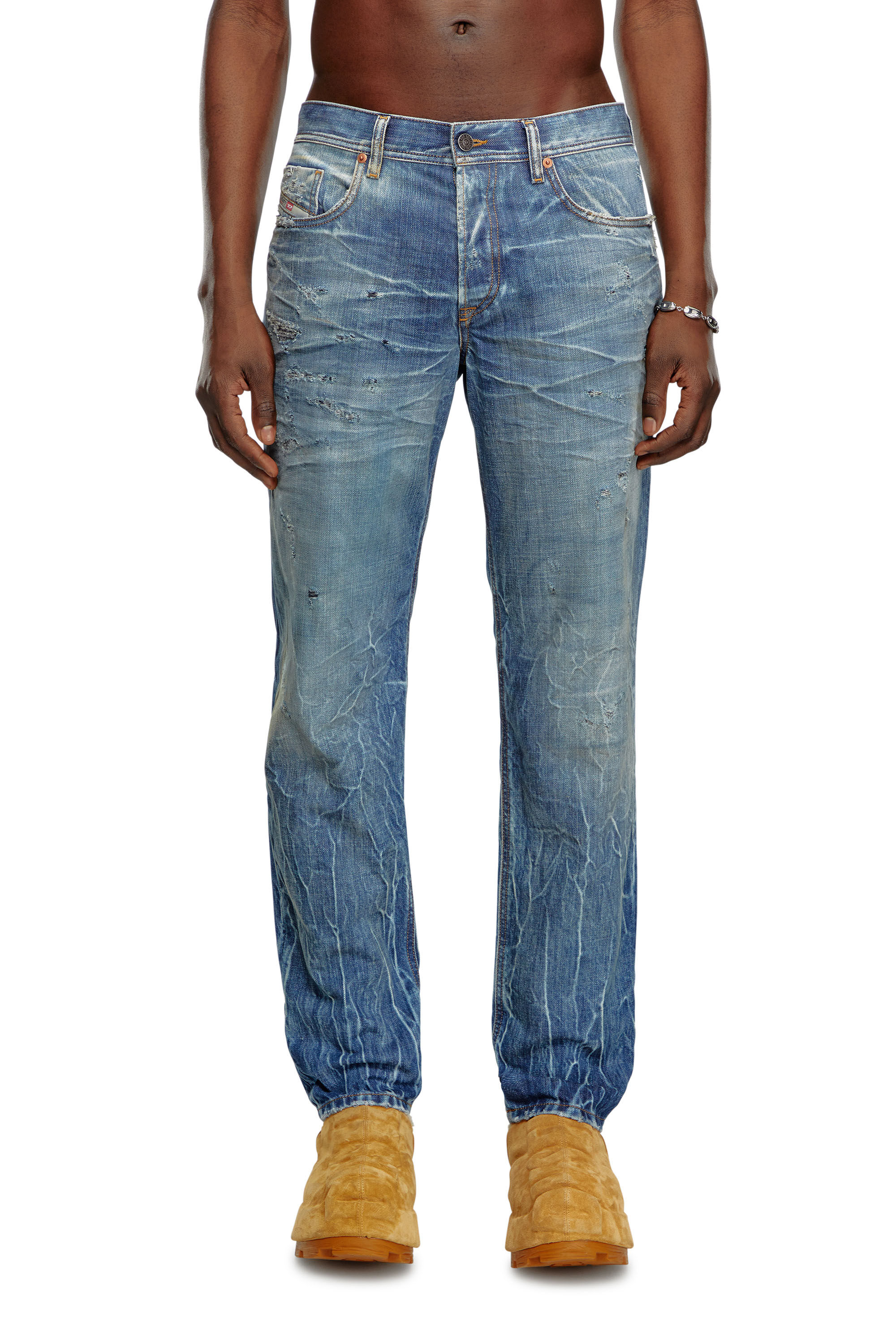 Diesel - Male's Regular Jeans 2023 D-Finitive 09K37, ミディアムブルー - 3