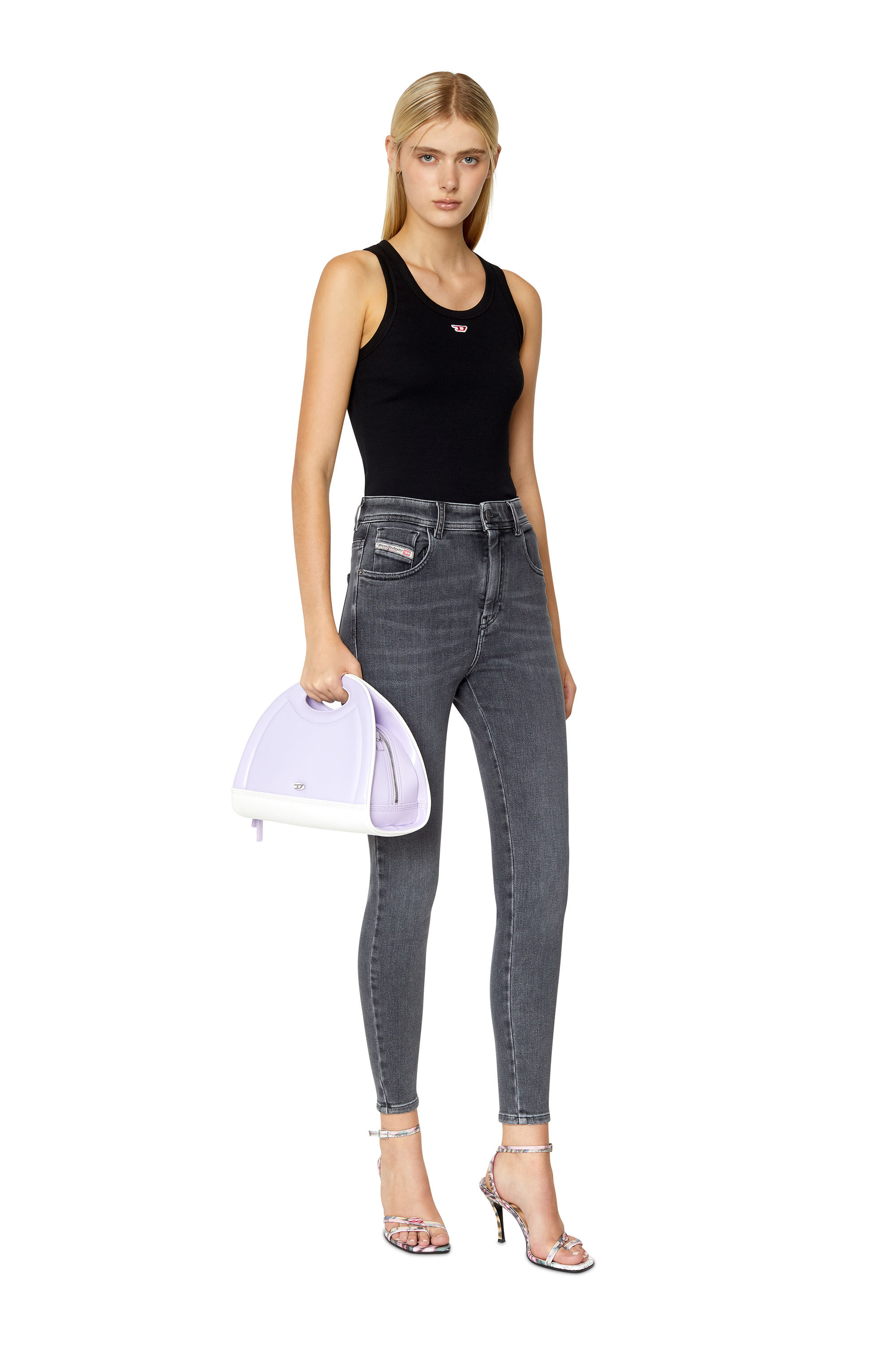 Diesel - Female's Super skinny Jeans 1984 Slandy-High 09D61, ブラック/ダークグレー - 1