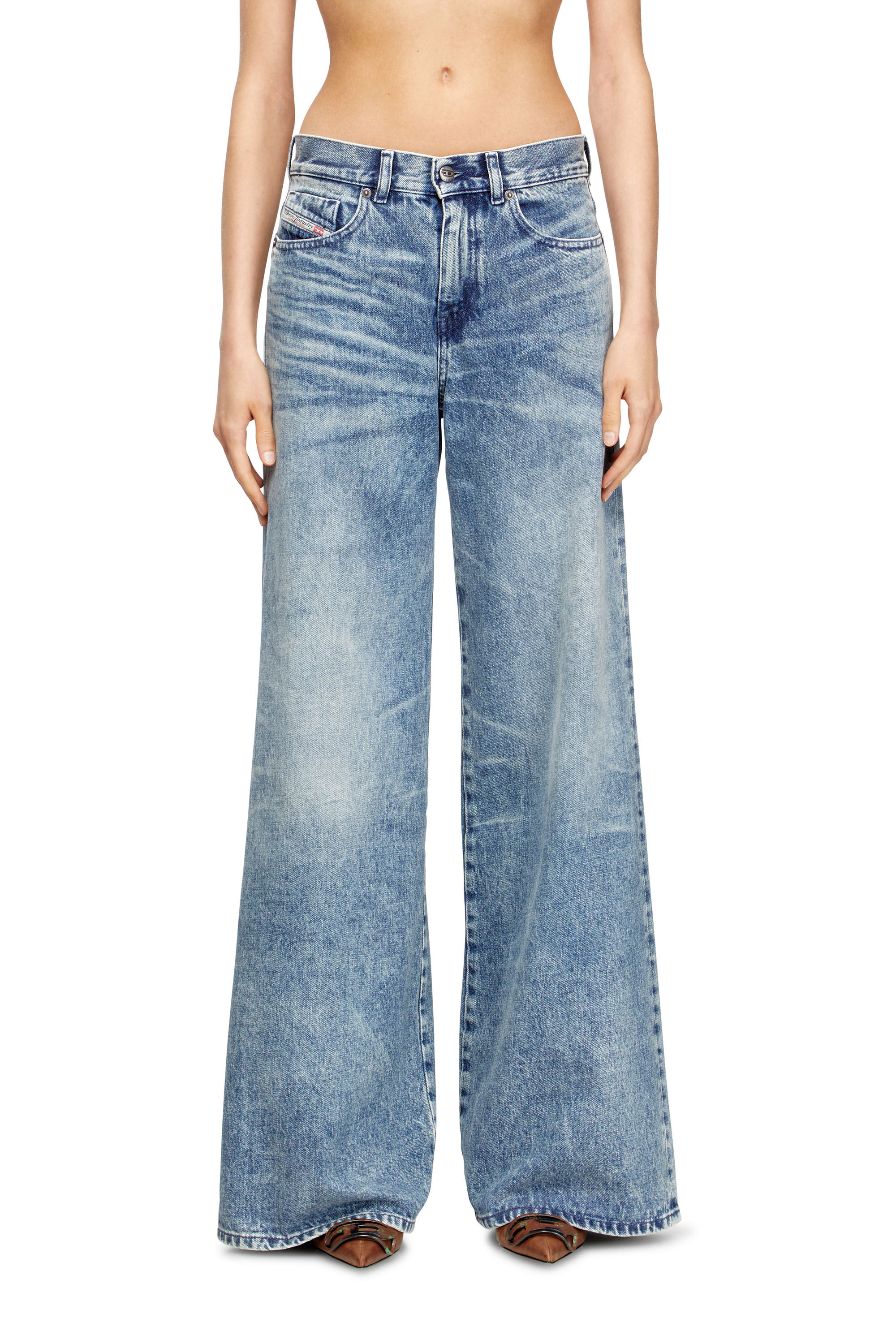 Diesel - Female's Flare Jeans 1978 D-Akemi 007DA, ライトブルー - 3