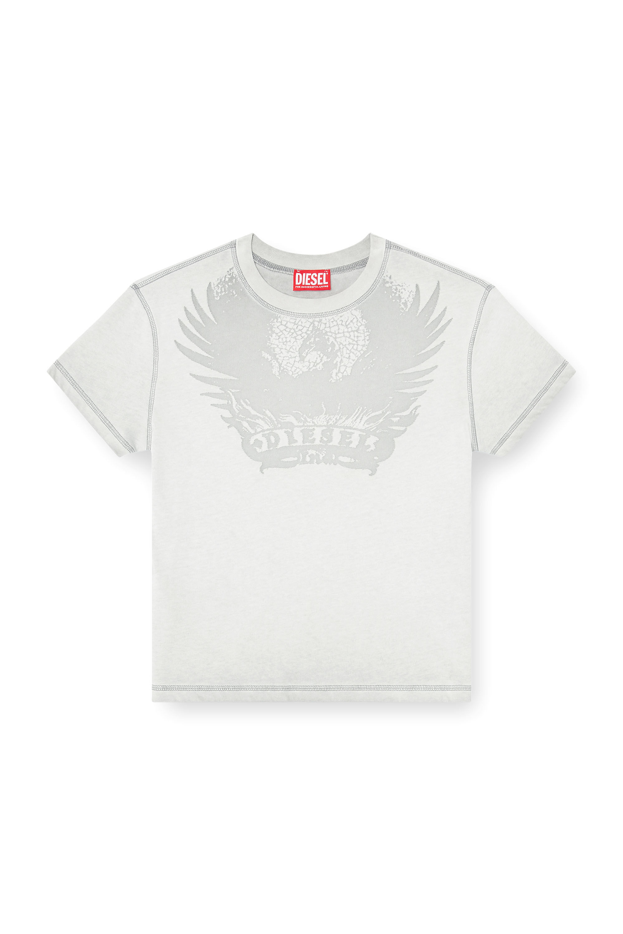 Diesel - T-ILA-AA7, Female's Tシャツ in ライトグレー - 2