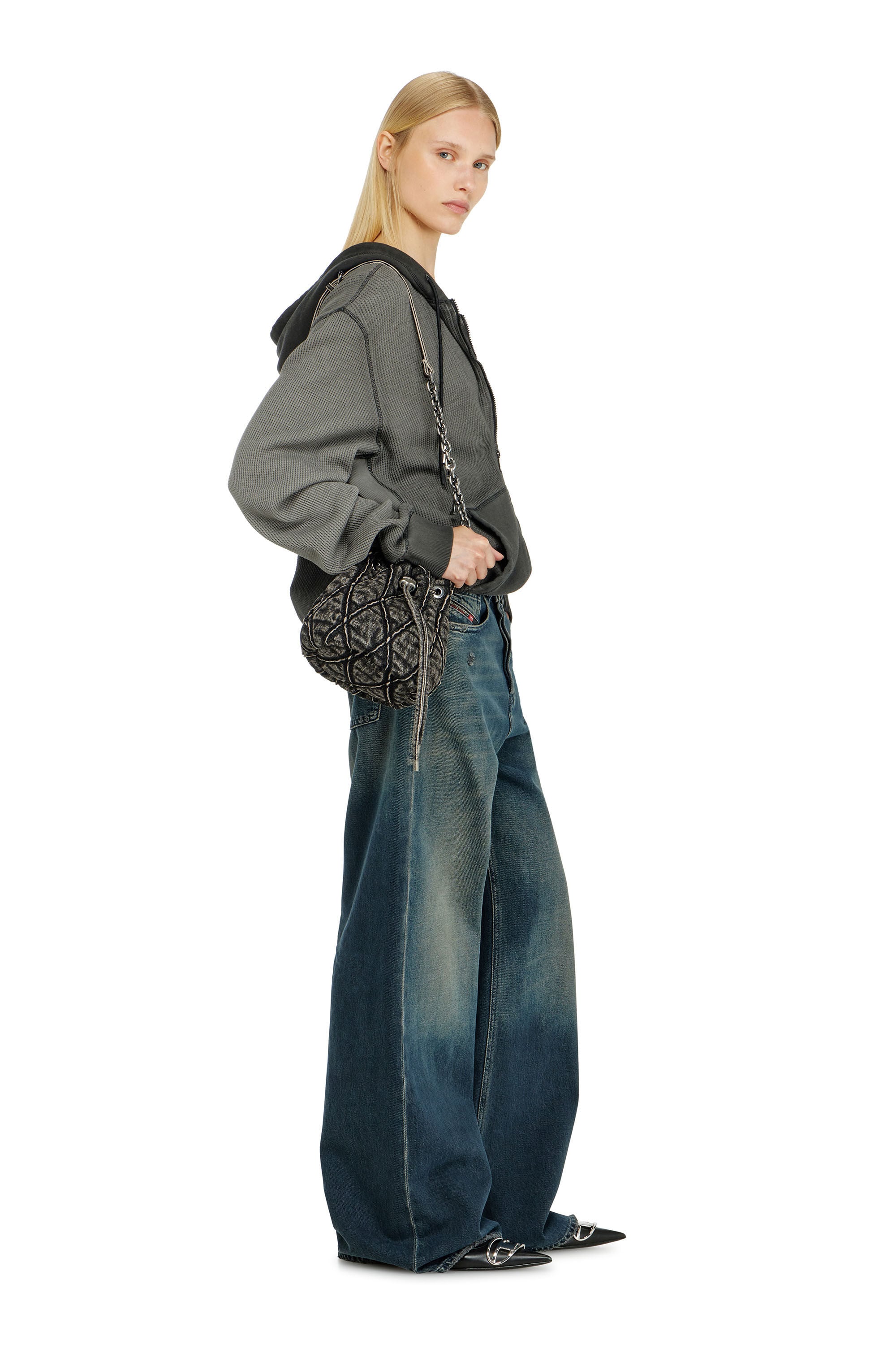 Diesel - Female's Relaxed Jeans 1996 D-Sire 09N67, ダークブルー - 2