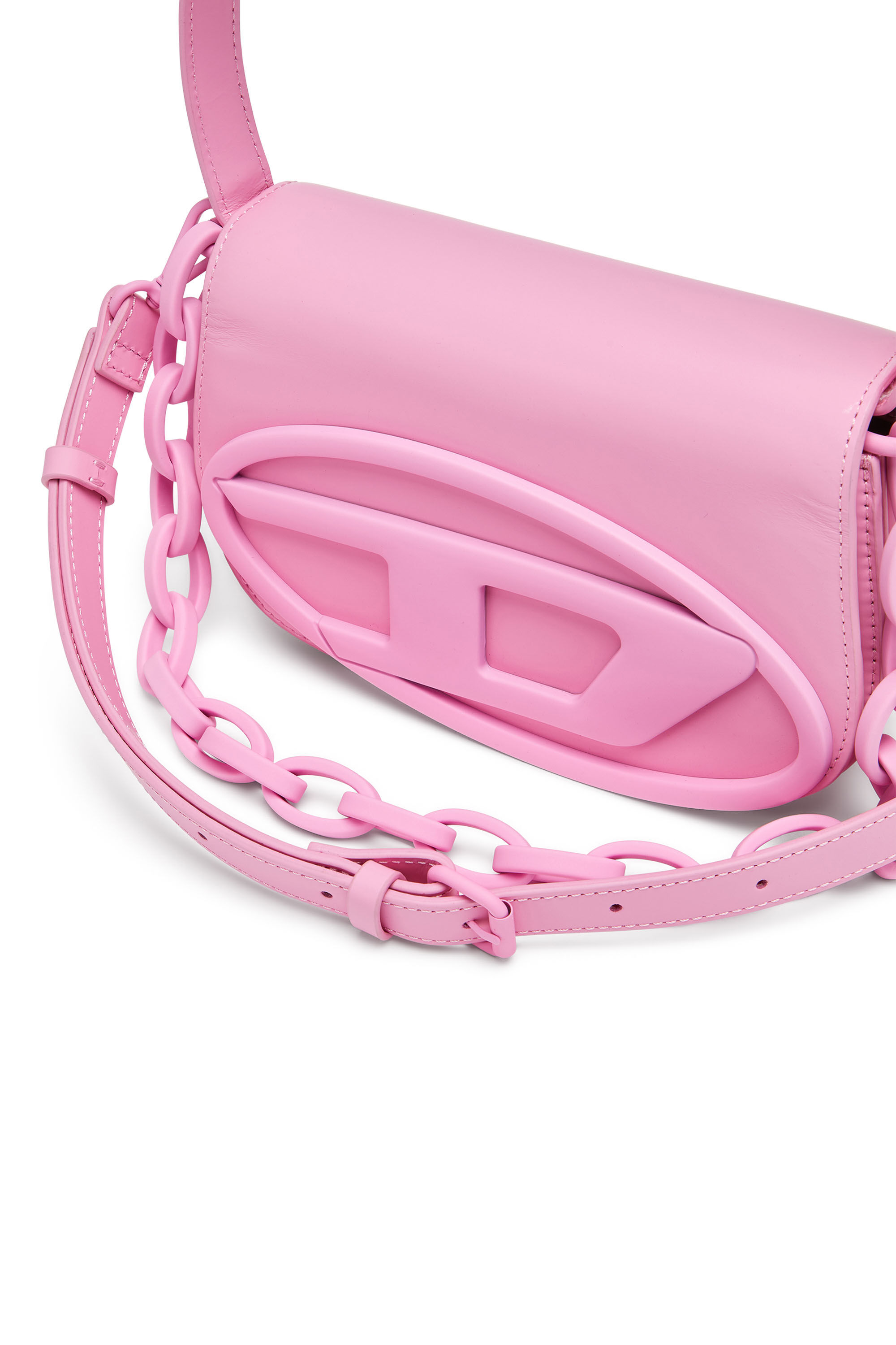 1DR 1DR-Iconic shoulder bag in matte leather｜ピンク｜ウィメンズ 