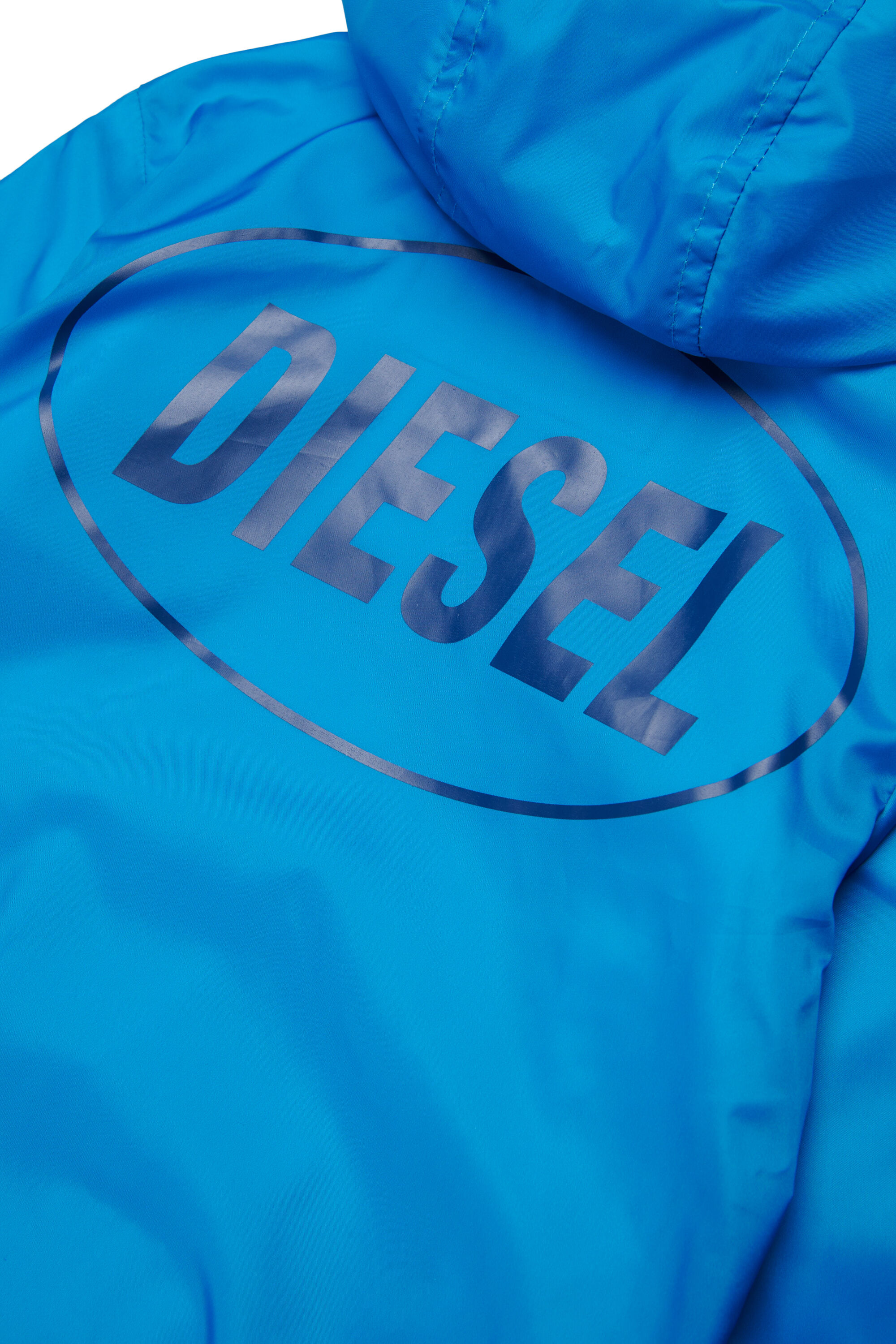 Diesel - JFLOGGYB, Unisex's フード付きジャケット in ブルー - 4