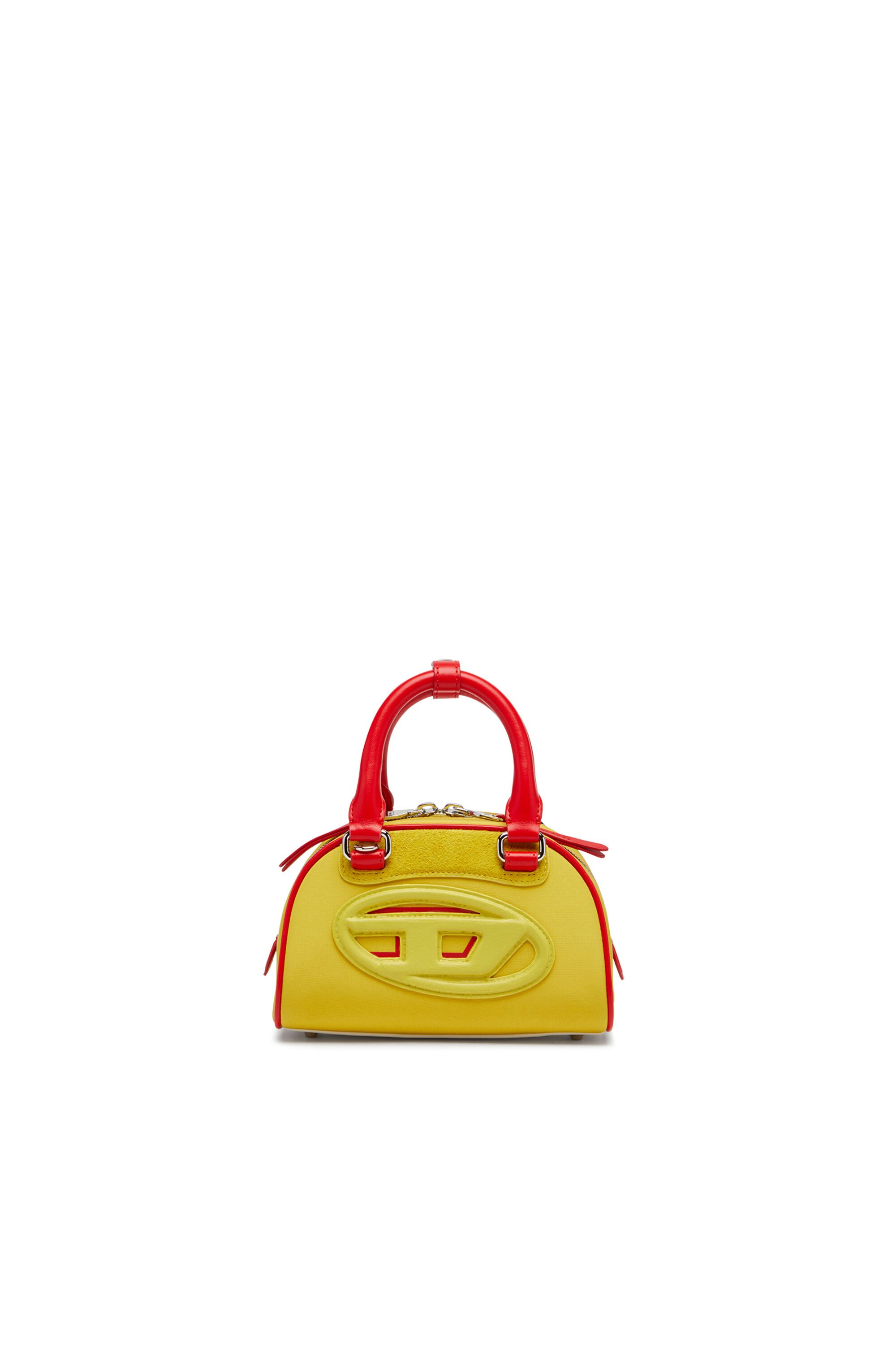 Diesel - 1DR DOME CROSSBODY, Female's Colour-block mini bowling bag in イエロー - 1