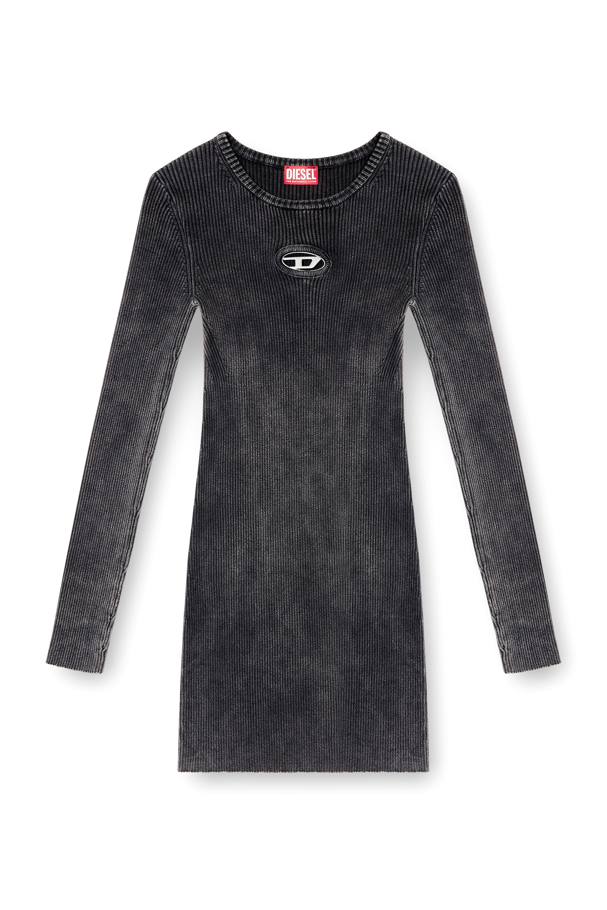 Diesel - M-ANCHORAGE-LS, Female's ニットドレス in ダークグレー - 2