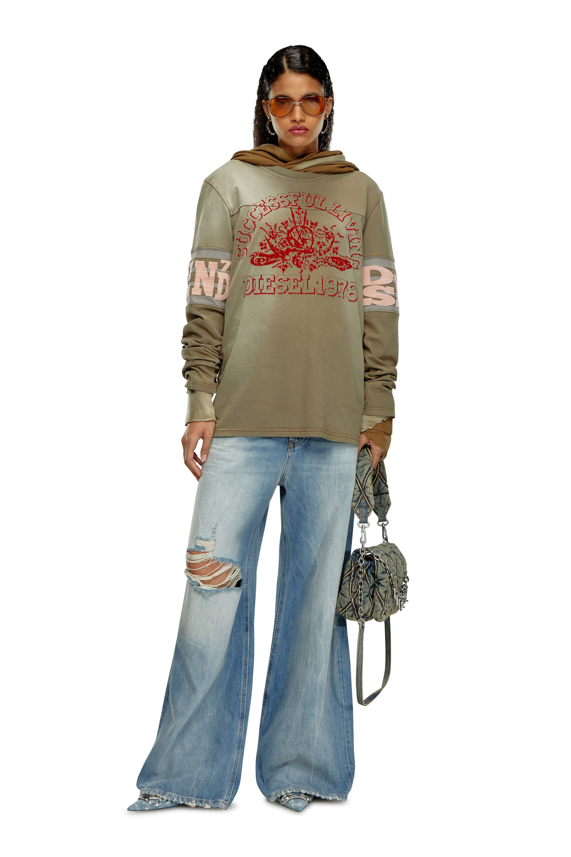 Diesel - Female's Relaxed Jeans 1996 D-Sire 09H58, ライトブルー - 1
