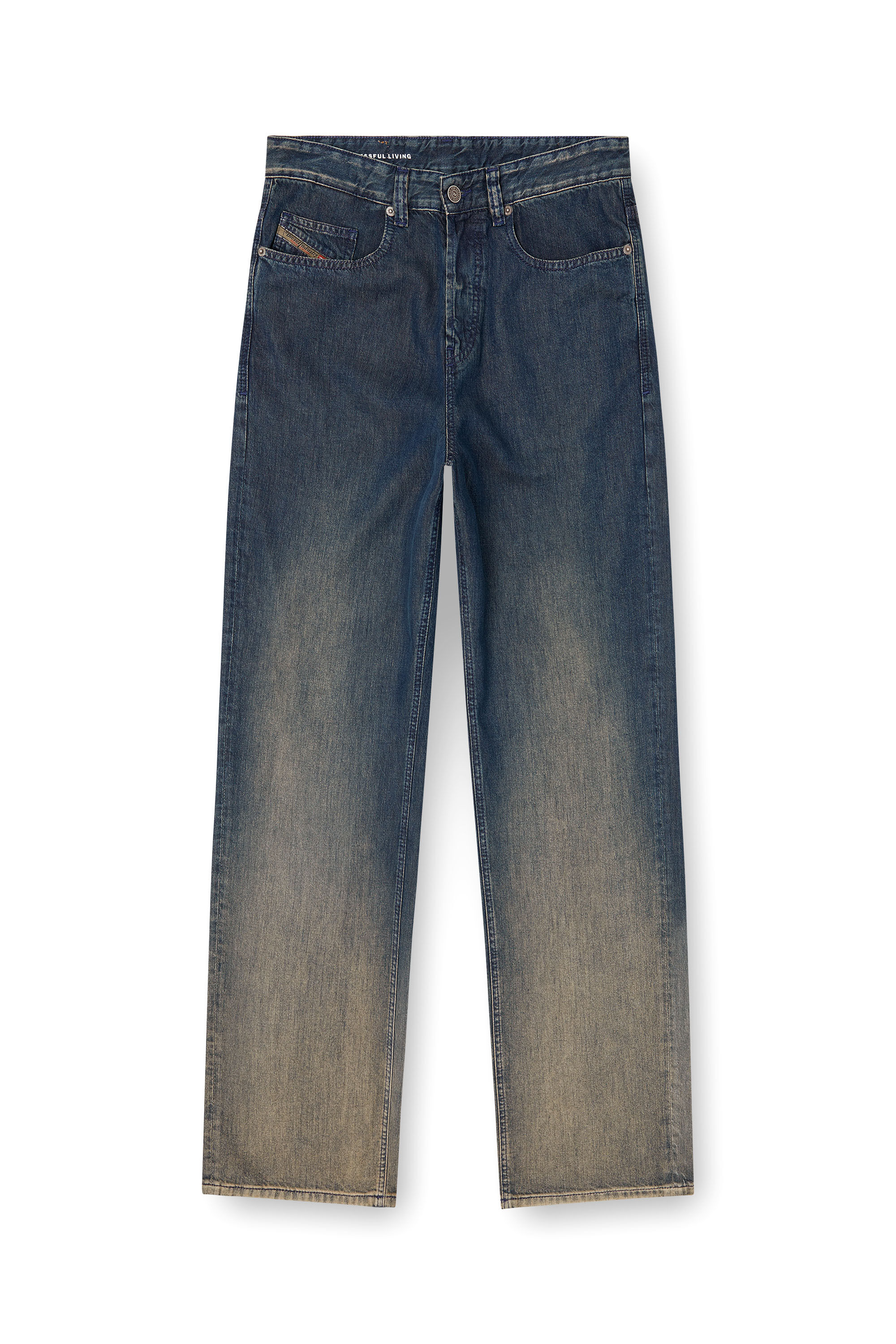 Diesel - Male's Relaxed Jeans 2001 D-Macro 068TD, ダークブルー - 2