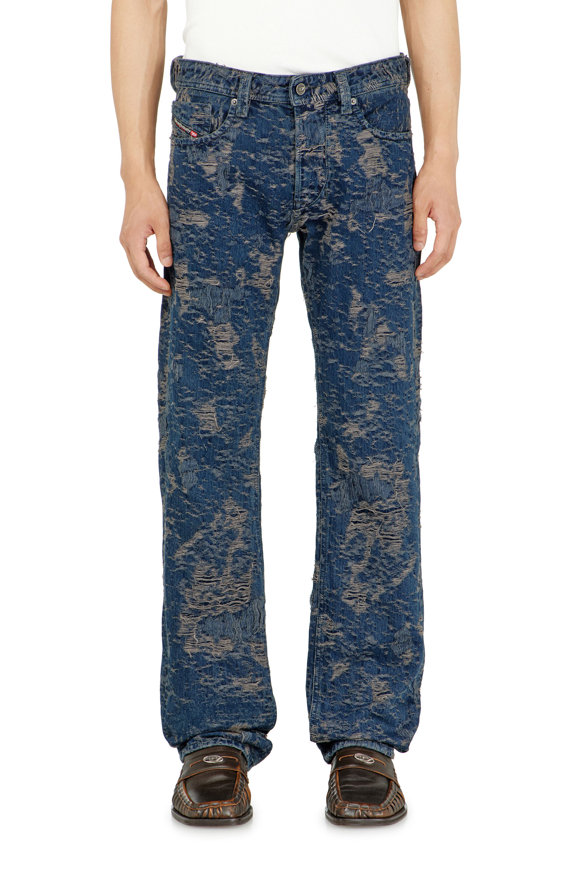 Diesel - Male's Regular Jeans 1985 Larkee 007FC, ダークブルー - 5