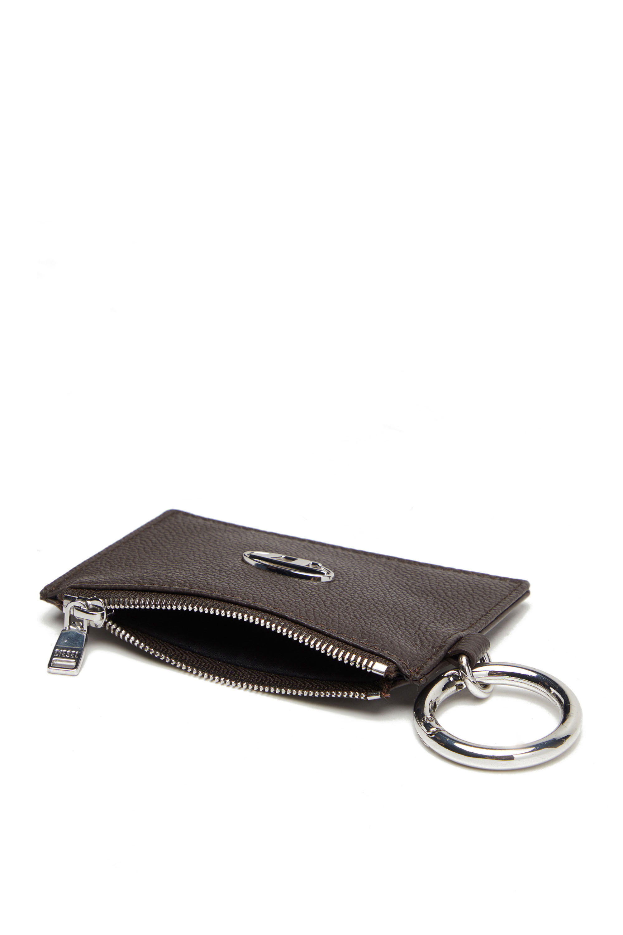 Diesel - CARD POUCH, Unisex's ユニセックス カウレザー コインケース in Brown - 3