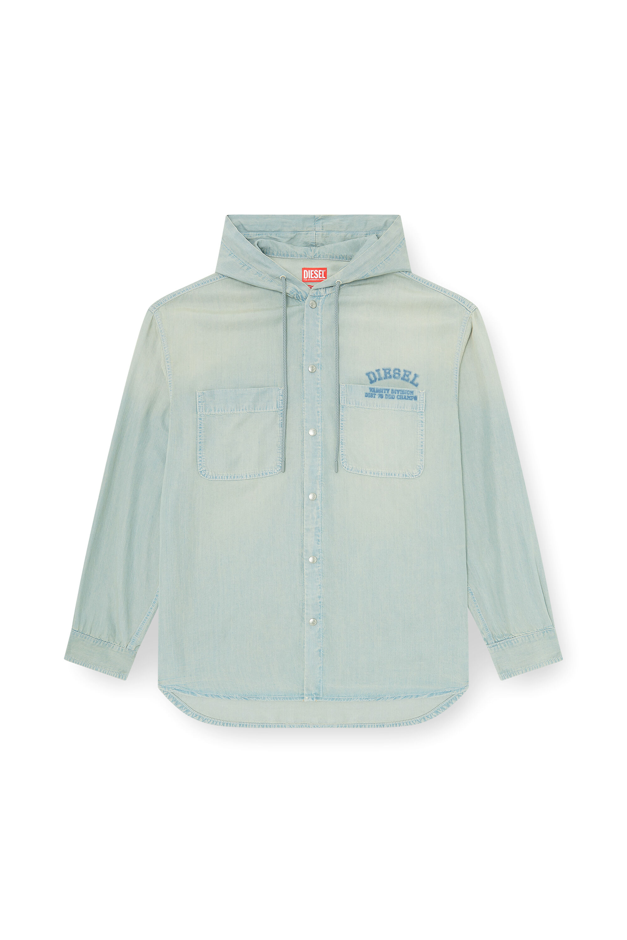 D-DEWNY-HOOD-S3 デニムシャツ｜ブルー｜メンズ｜DIESEL