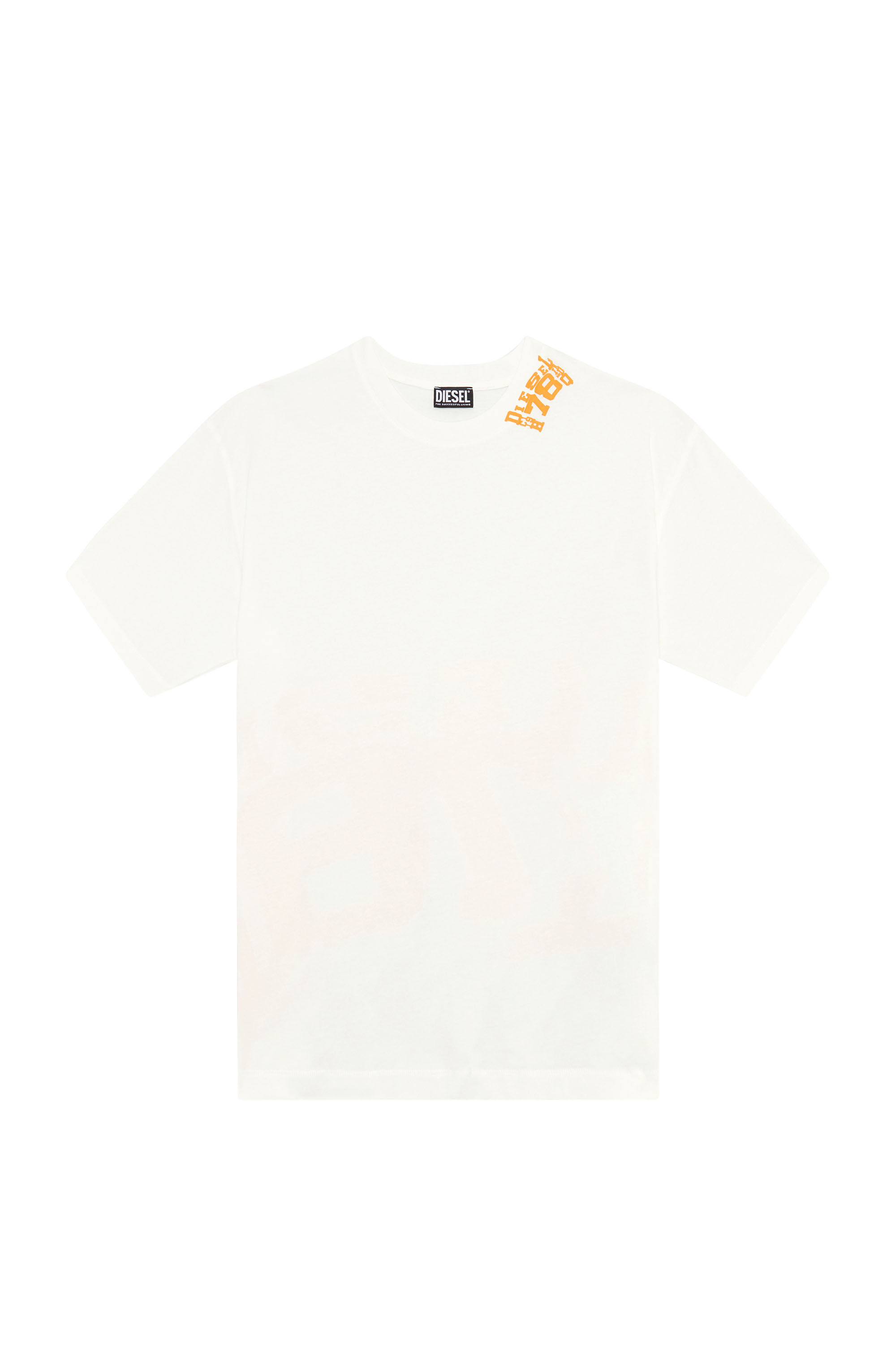 Diesel - T-WASH-G9, Male's Tシャツ グラフィック ロゴ in ホワイト - 2