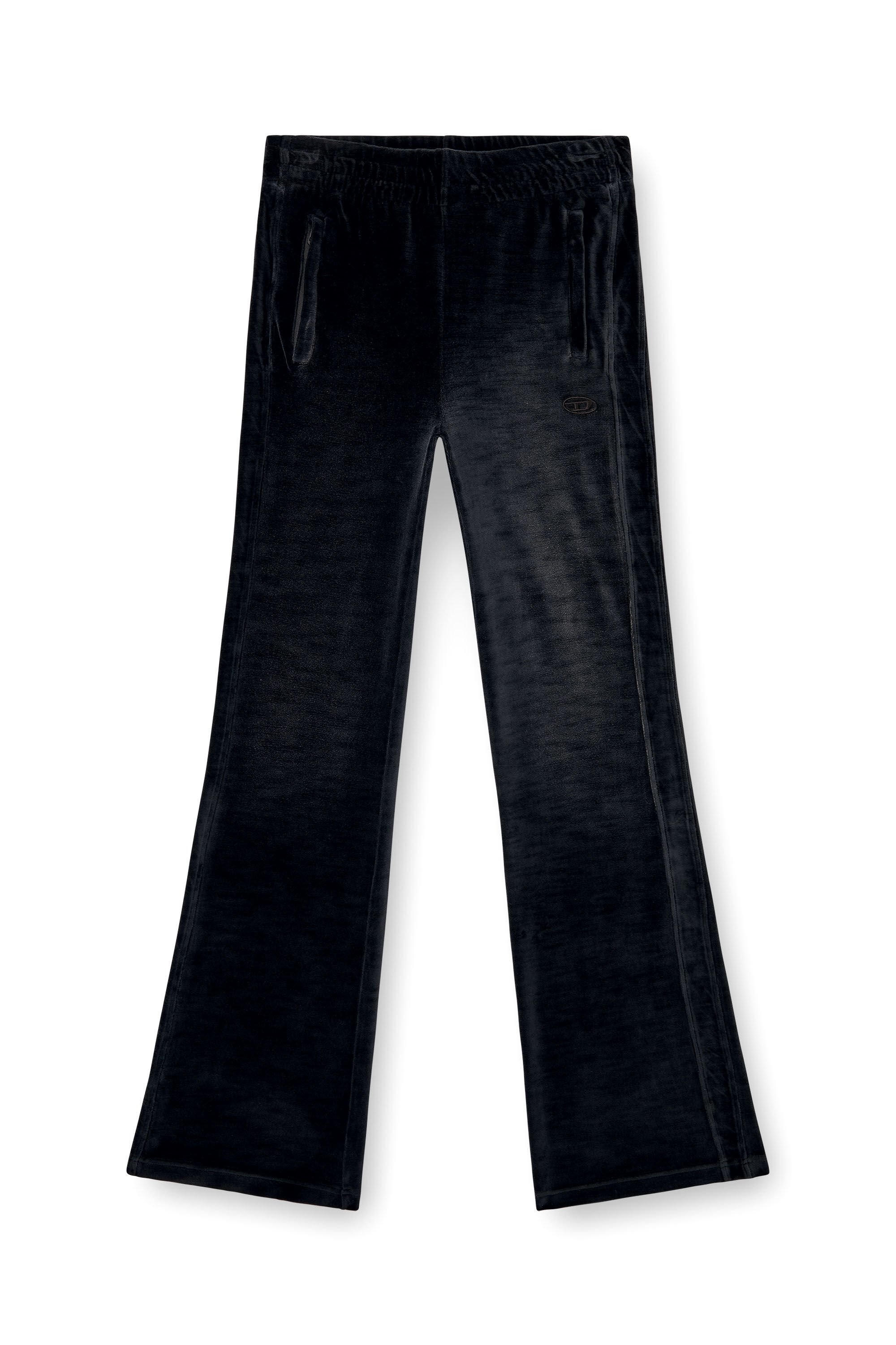 Diesel - P-ELY-Q1, Female's Wide leg sweatpants in ブラック - 2