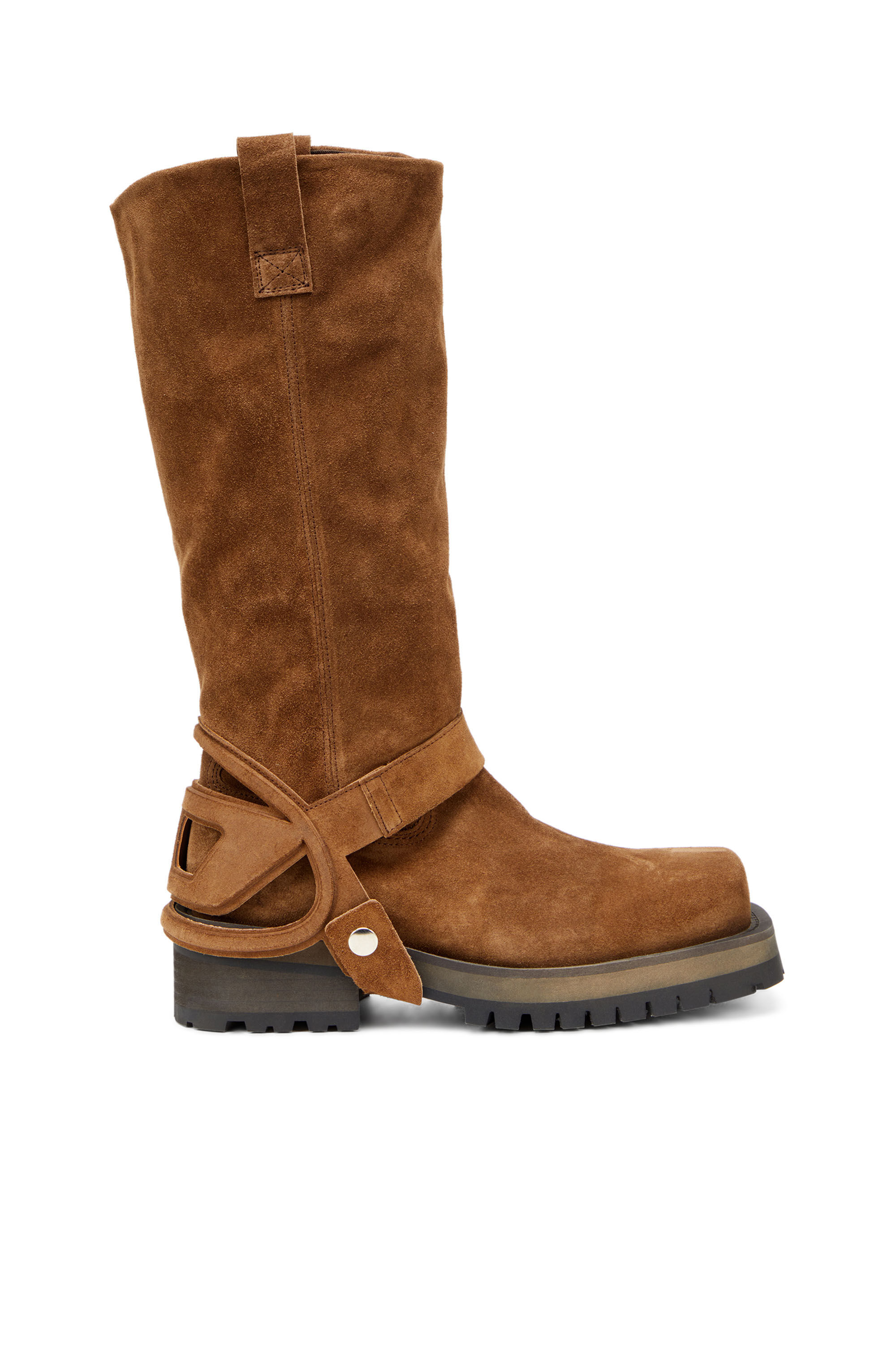 Diesel - D-TEXAN 2IN1 CH, Female's D-Texan-High and low Texan biker boot in ブラウン - 1