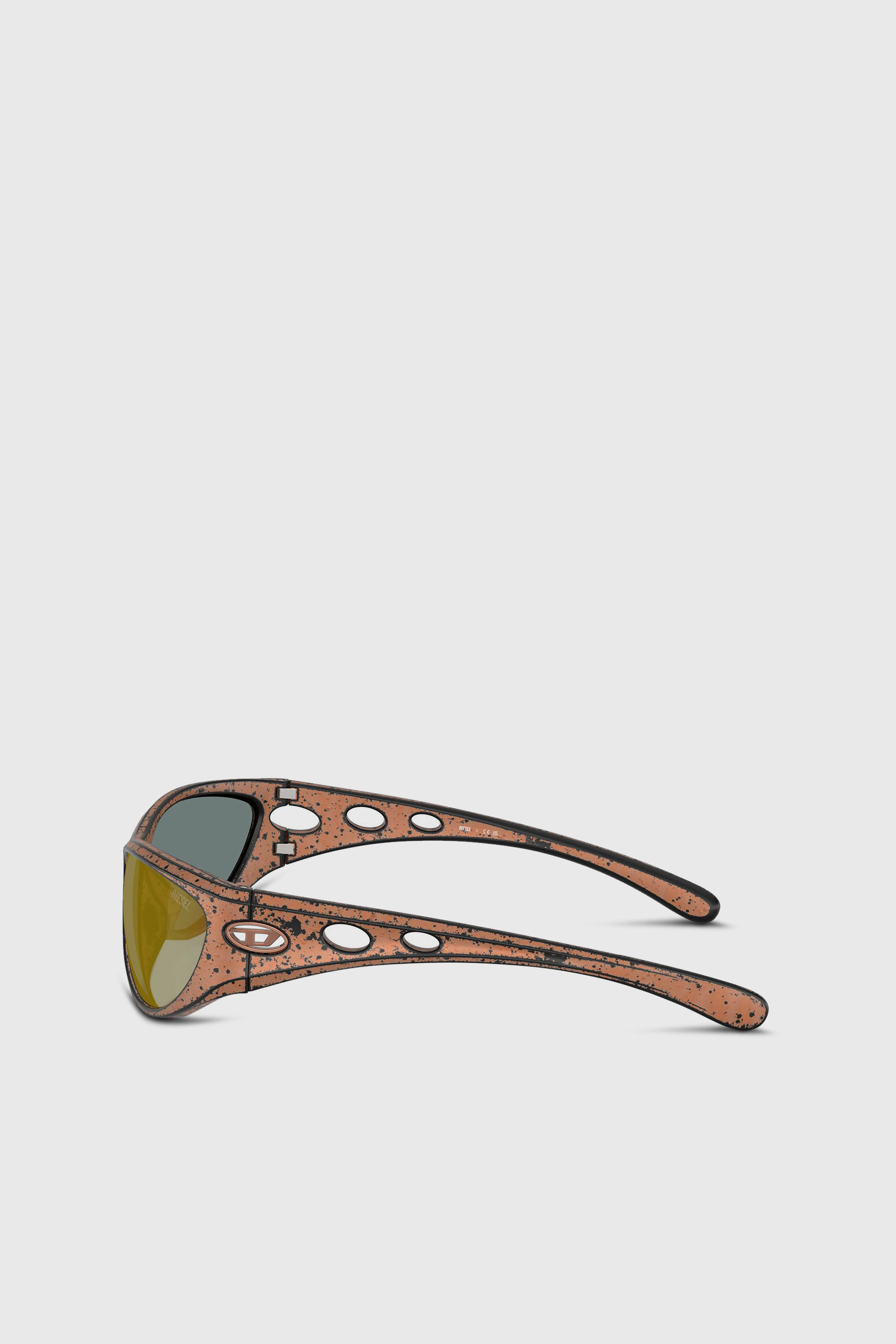 Diesel - 0DL3004U, Unisex's Cat-eye style sunglasses in ブロンズ - 2