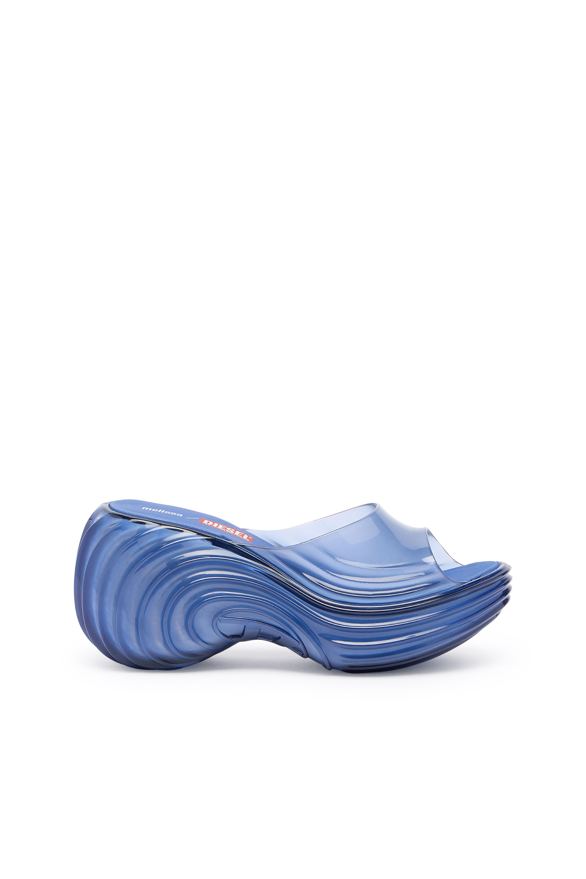 Diesel - MELISSA QUANTUM PLATFORM, Female's Platform mule in Melflex&reg; in ブルー - 1