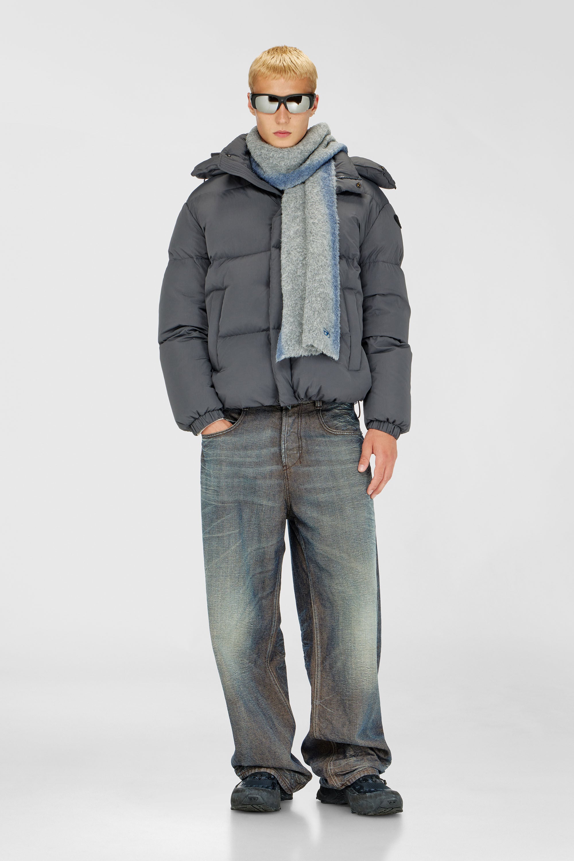 Diesel - K-RINO-SCARF, Unisex's ストール in グレー - 4