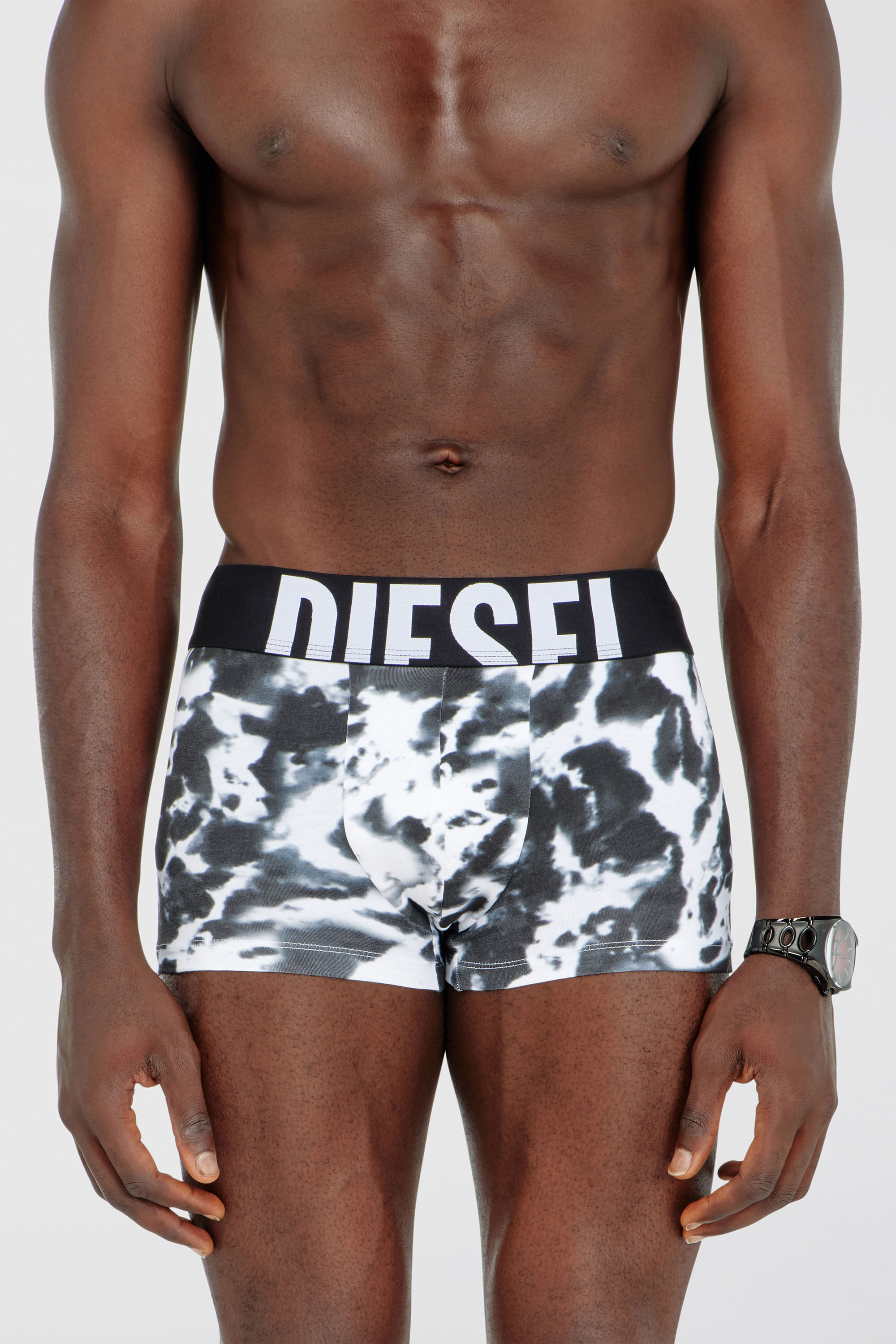 Diesel - DAMIEN-D-POP-55, Male's ボクサーパンツ in ブラック/ホワイト - 3