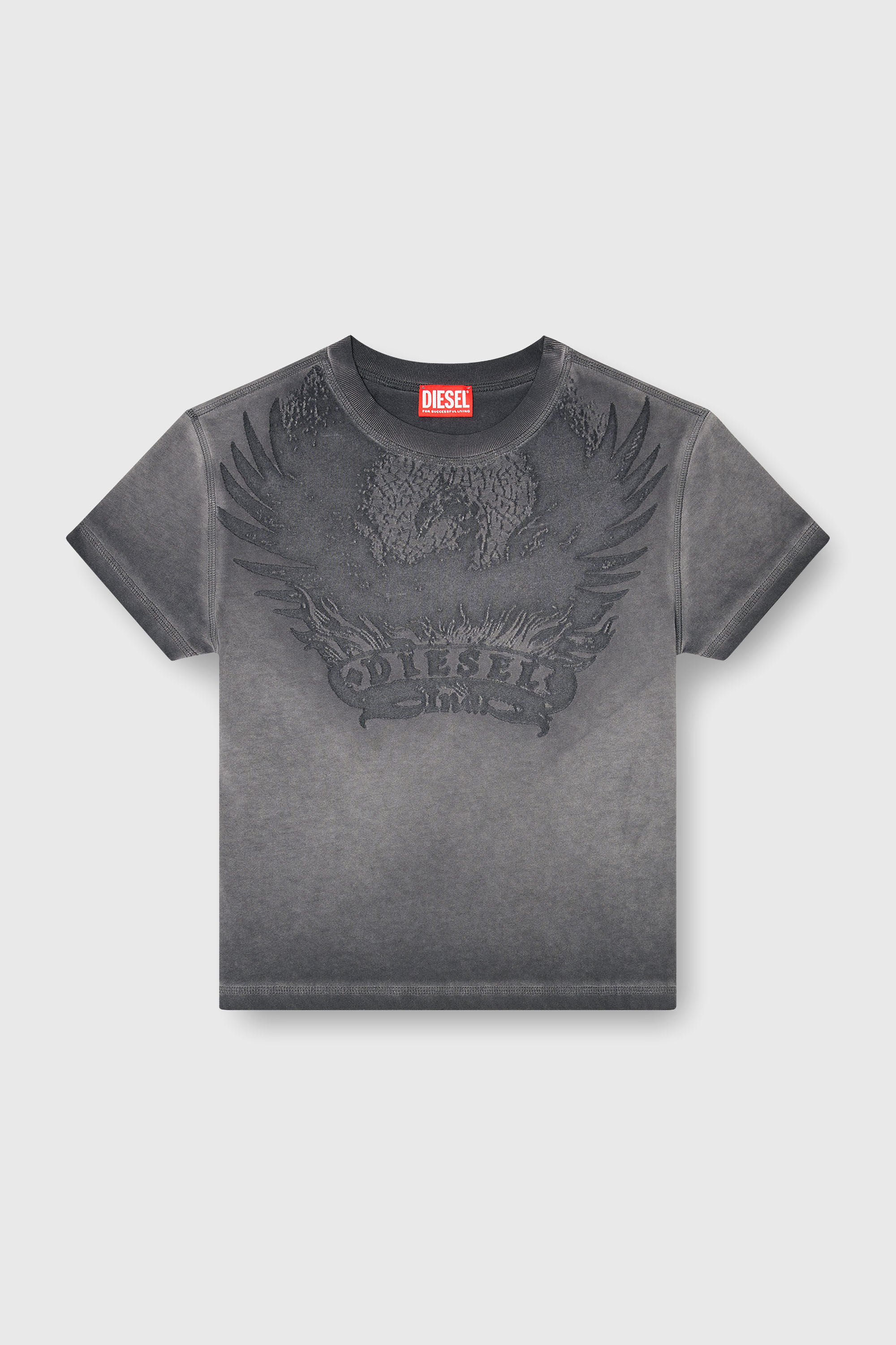 Diesel - T-ILA-AA7, Female's Tシャツ in ダークグレー - 2
