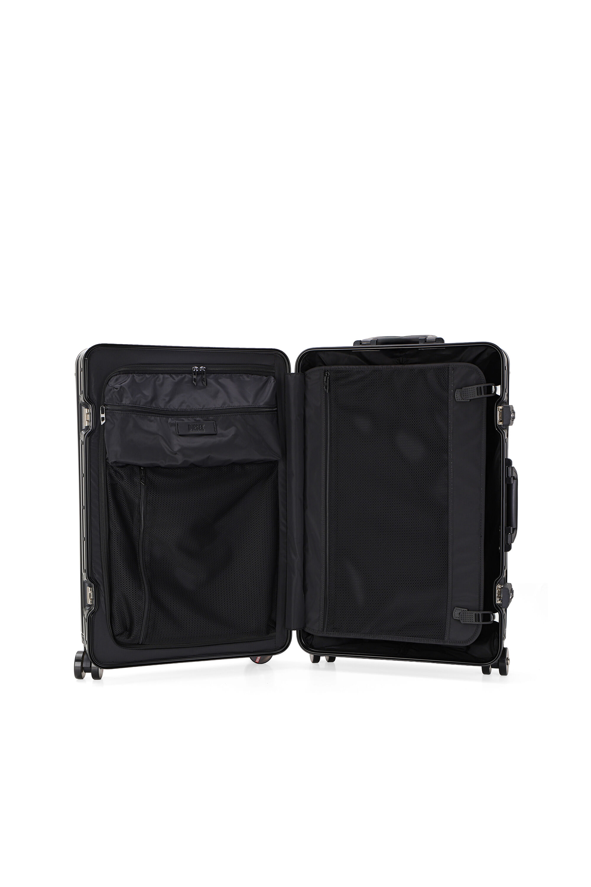 Diesel - DIESEL ALUMINUM TROLLEY- DSL002, Unisex's Aluminum suitcase size M in ブラック - 4