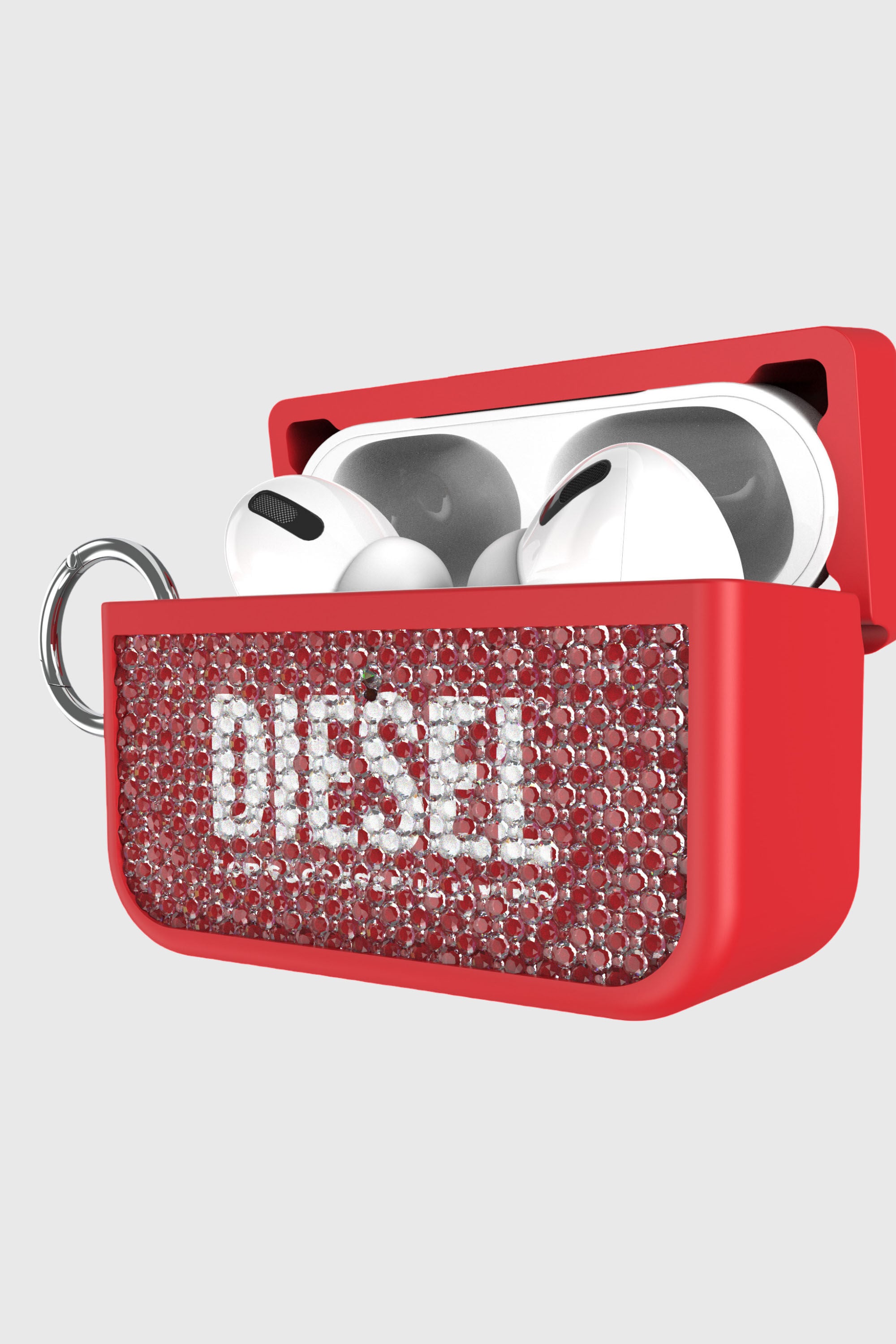 Diesel - 60196 AIRPOD CASE AIRPODS CASE, Unisex's Swarovski Crystal Case for Airpods Pro / Pro 2 in レッド - 2