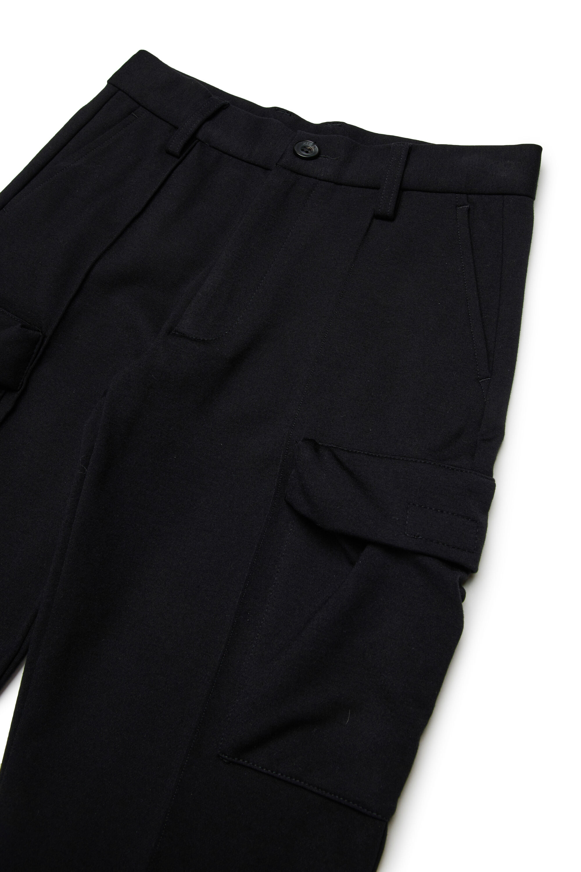 Diesel - PACLO, Male's Viscose cargo pants with pockets in ブラック - 3