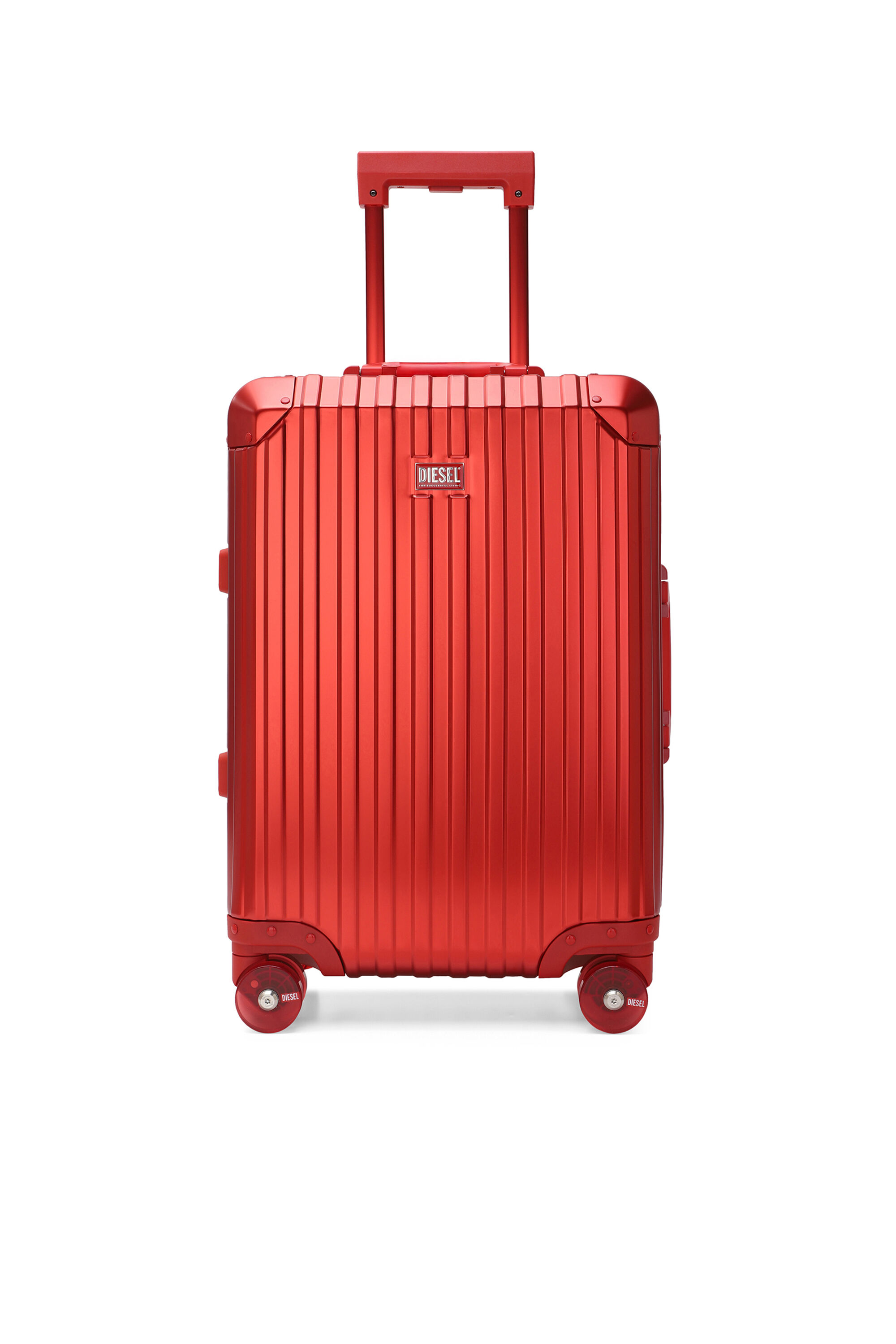 Diesel - DIESEL ALUMINUM TROLLEY- DSL002, Unisex's Aluminum suitcase size S in レッド - 1