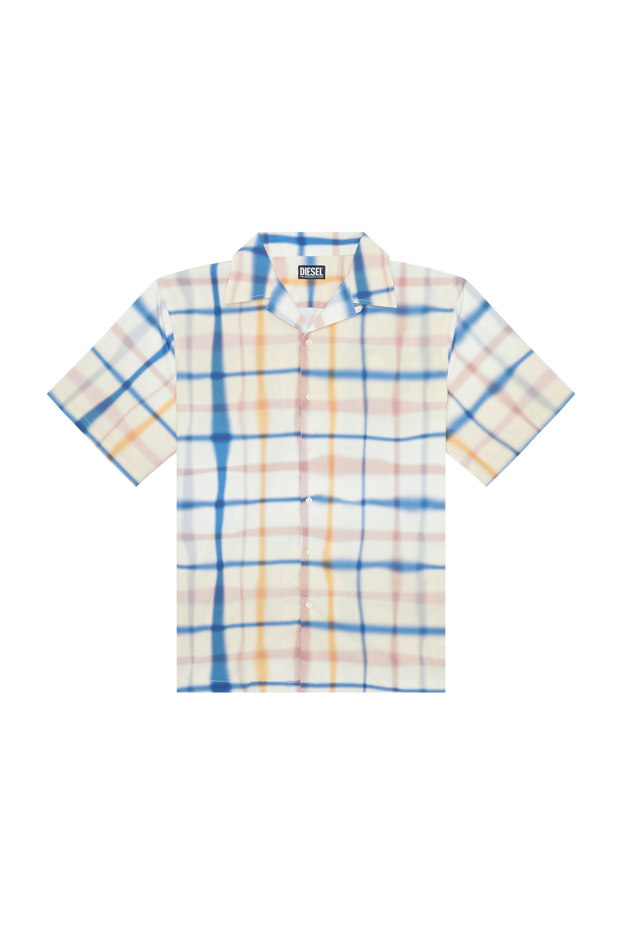 Diesel - S-FRANK-CHECK, Male's シャツ チェック in ブルー/ホワイト - 2