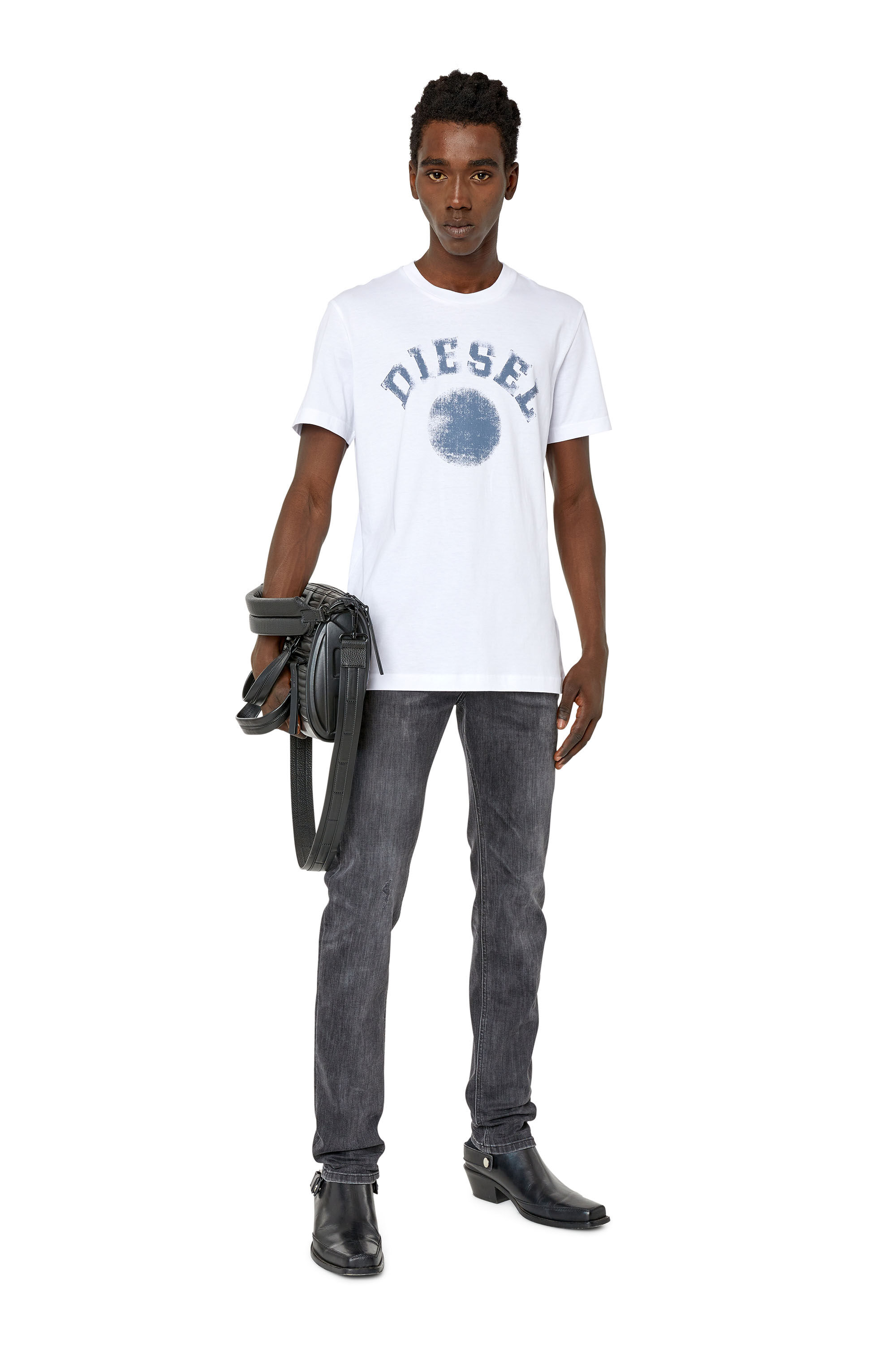 Diesel - T-DIEGOR-K56, Male's Tシャツ スリムフィット in ホワイト - 1