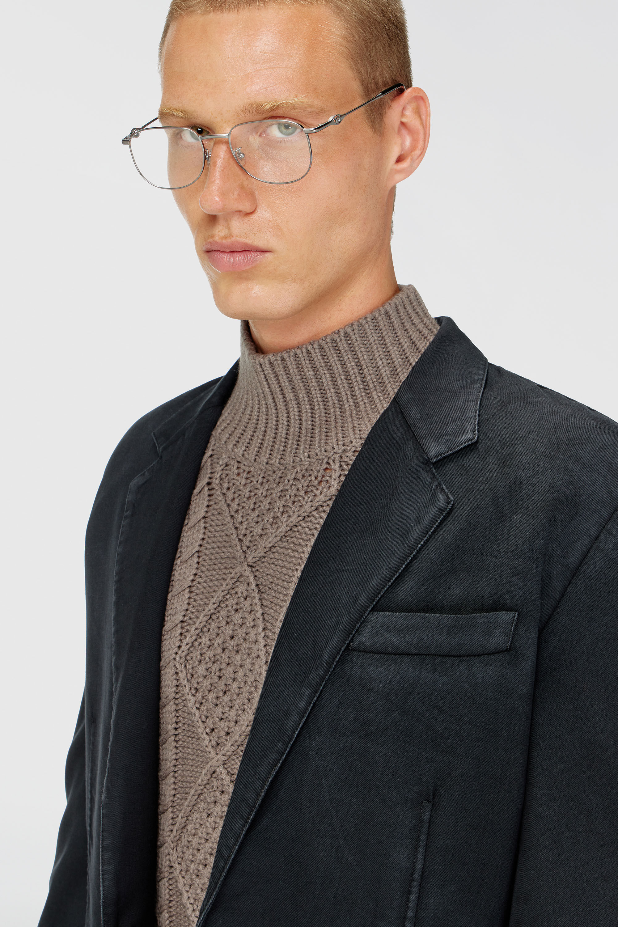 Diesel - J-CREED-AECB, Male's ジャケット in ブラック - 4
