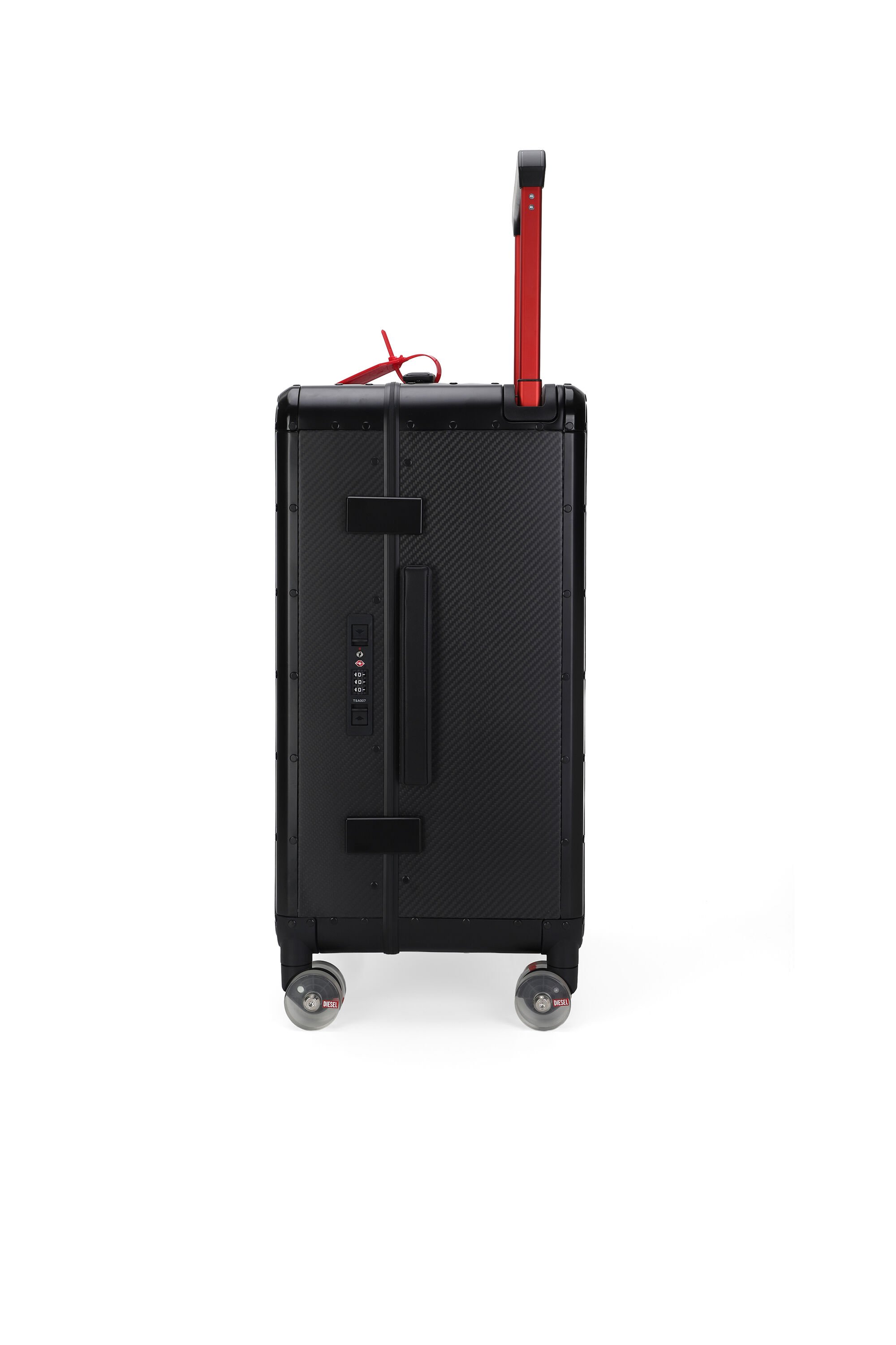 Diesel - DIESEL CARBON FIBER TROLLEY-BLACK- DSL00, Unisex's Carbon Fiber Carry-On Luggage 24" in ブラック - 3