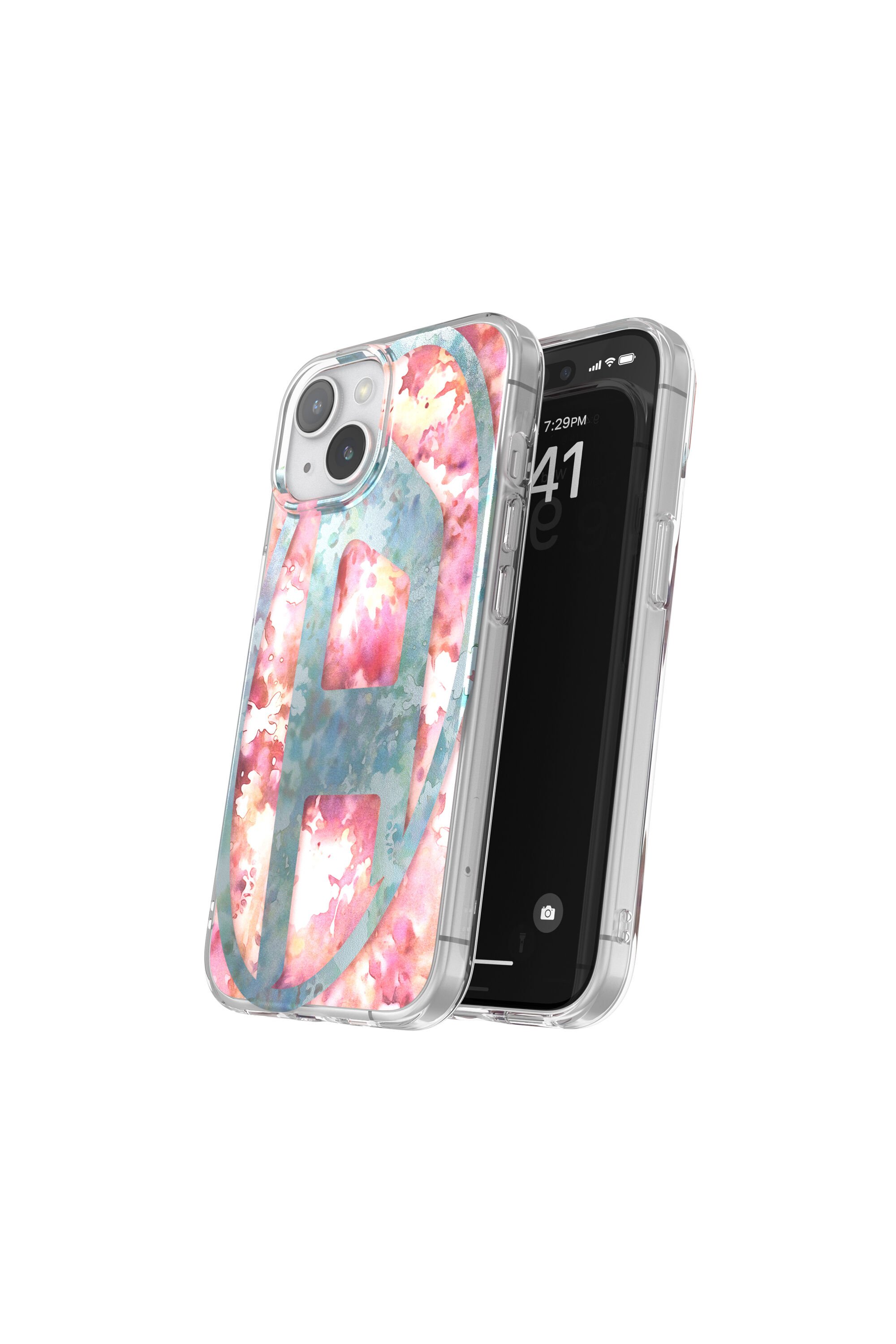 Diesel - 60059 AOP CASE, Unisex's iPhone 15 in ブルー/ピンク - 3