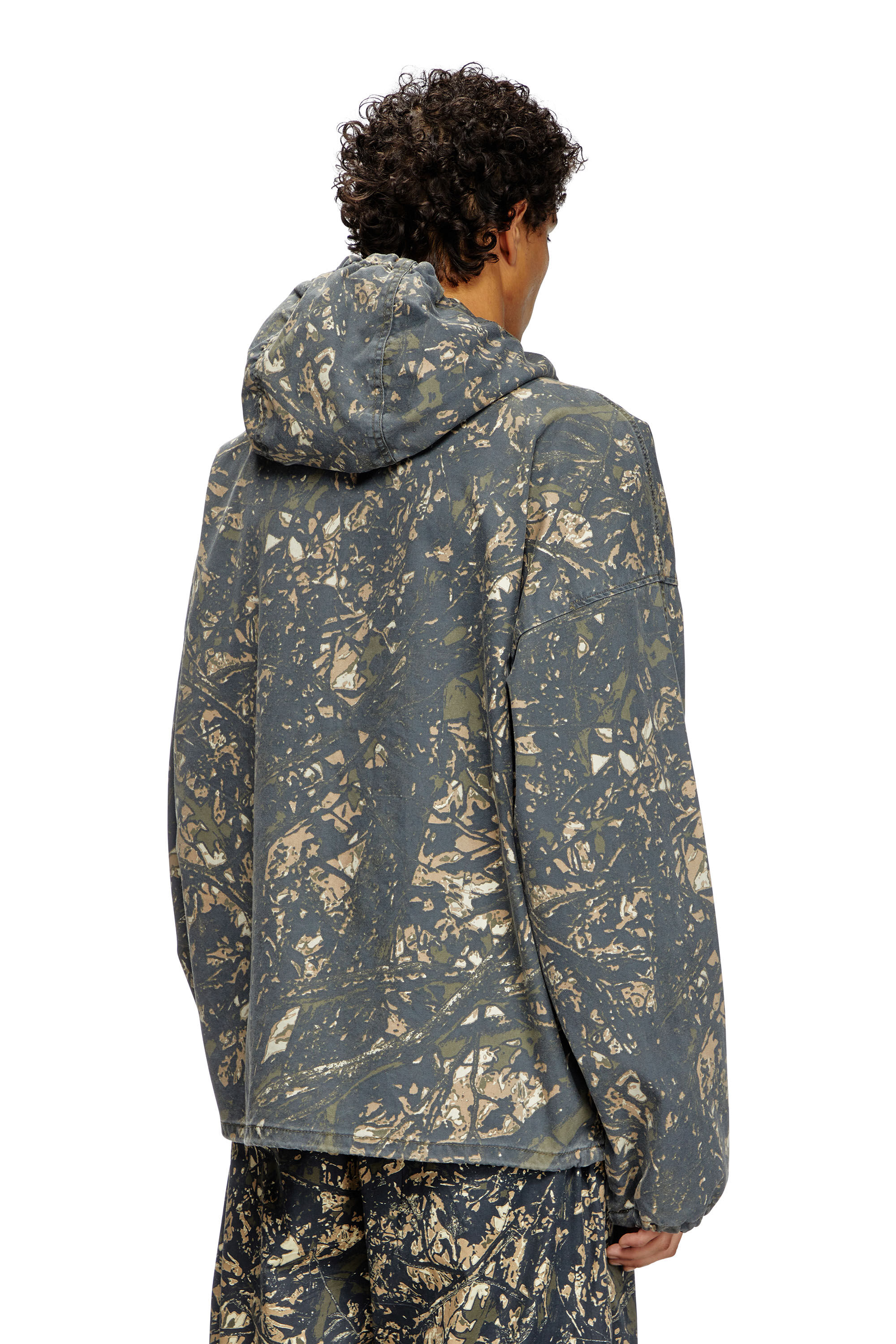 J-LINT Hooded jacket with camo print｜マルチカラー｜メンズ