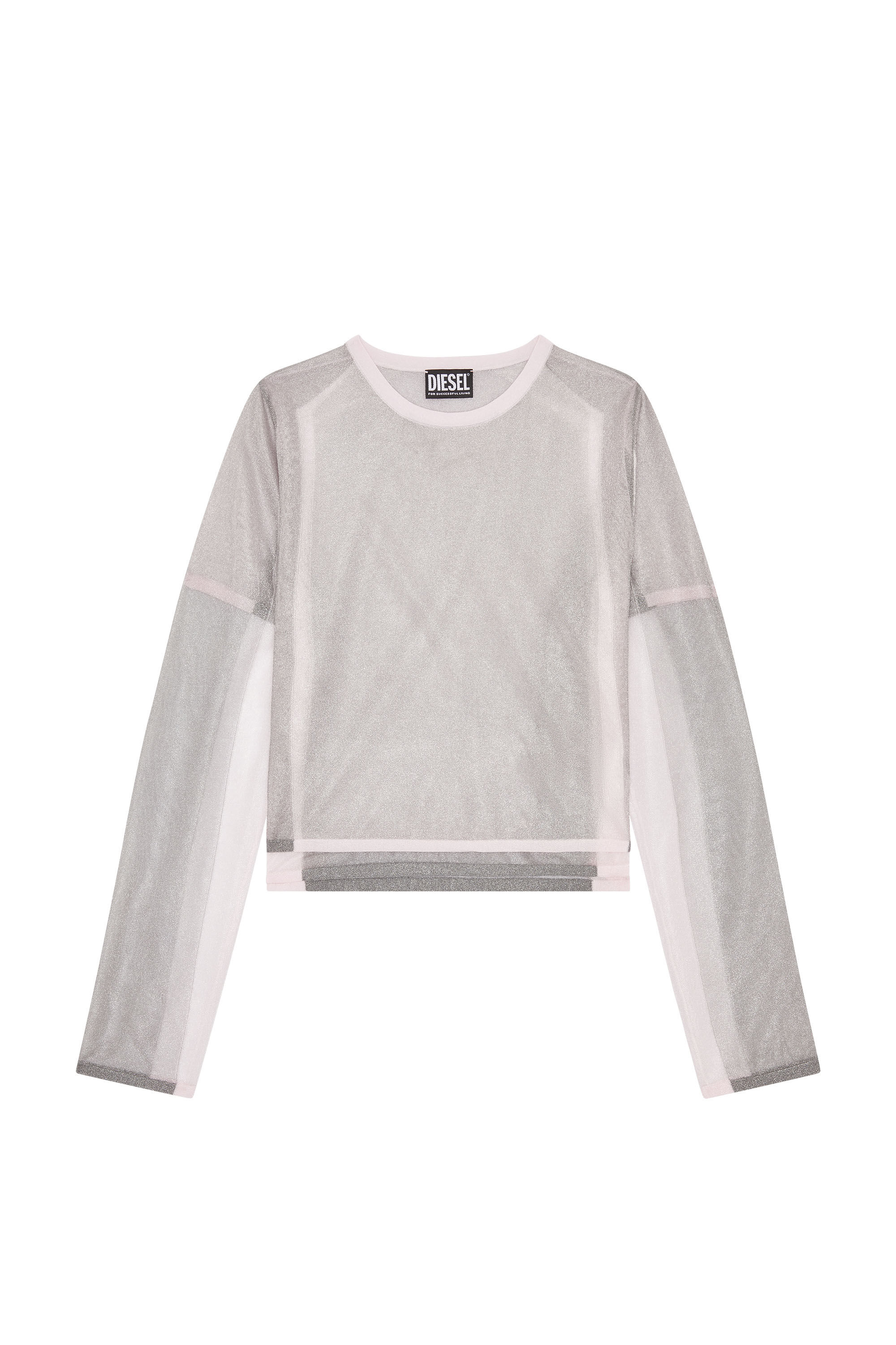 Diesel - M-IRTILLY, Female's 長袖 トップス ニット レイヤード in フェースパウダー - 2