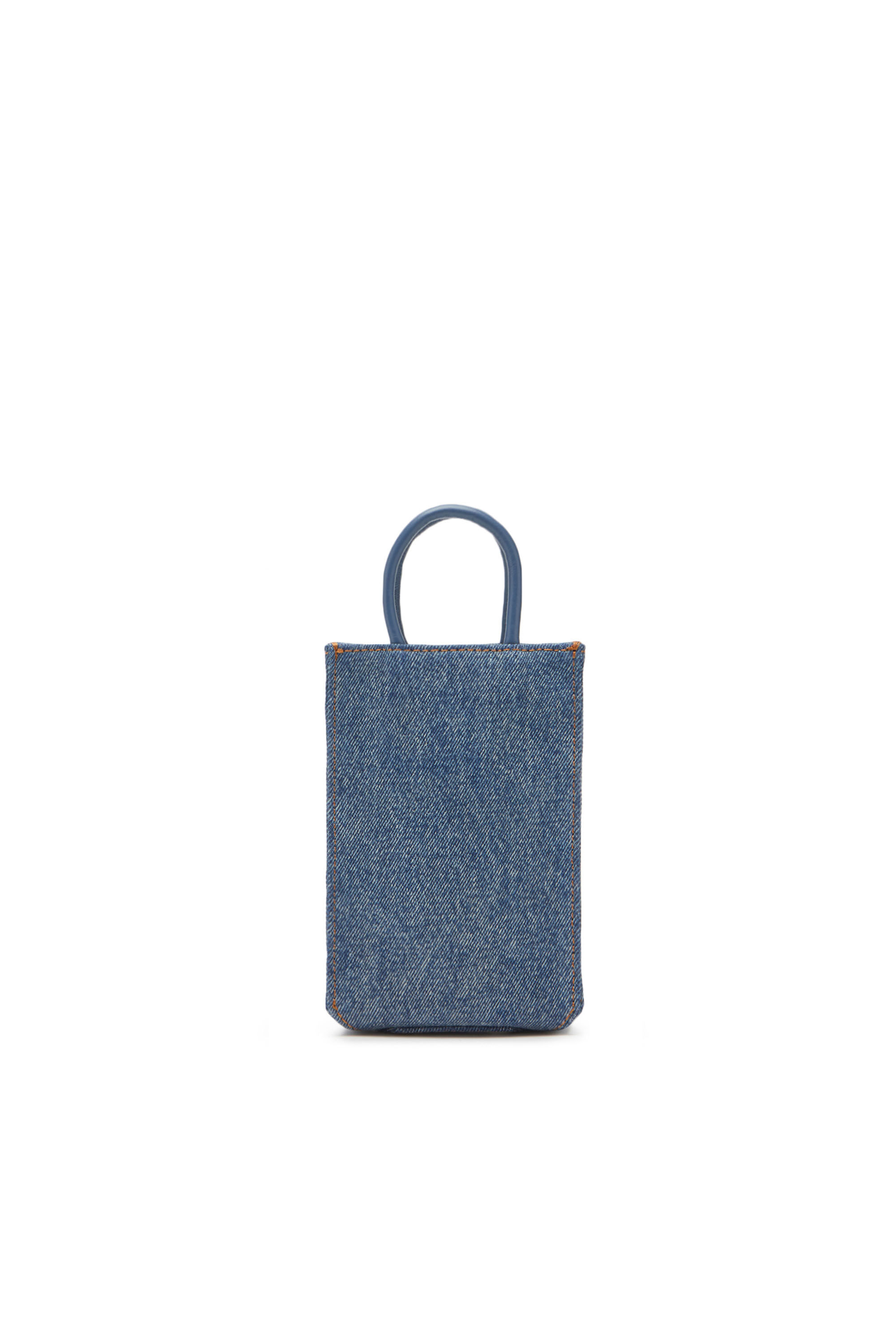 Diesel - DSL SHOPPER 3D MINI X, Unisex's ユニセックス デニム ショッパーバッグ MINI - Dsl Shopper 3D Mini X in ブルー - 2
