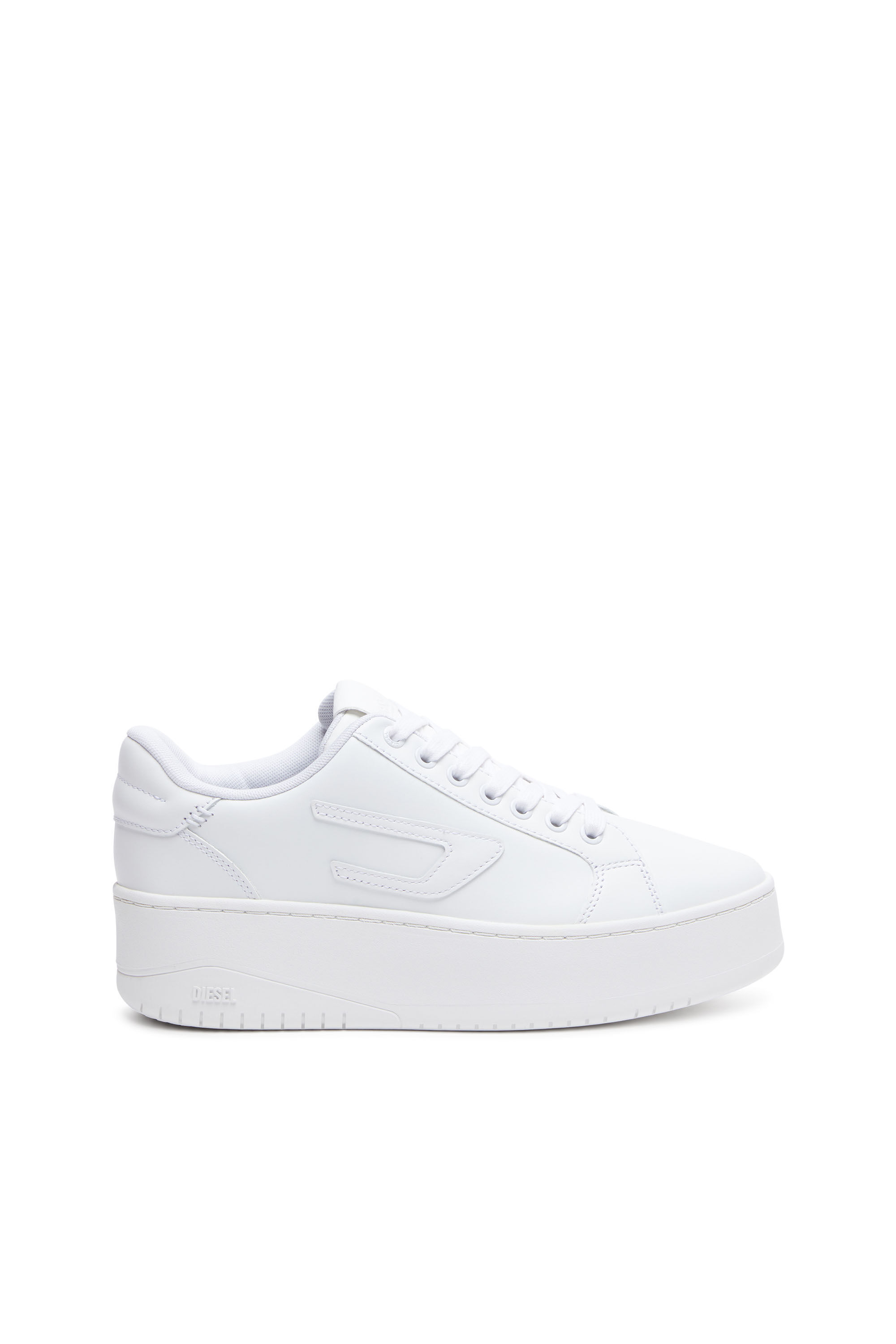 Diesel - S-ATHENE BOLD X, Female's カウレザープラットフォームスニーカー in ホワイト - 1