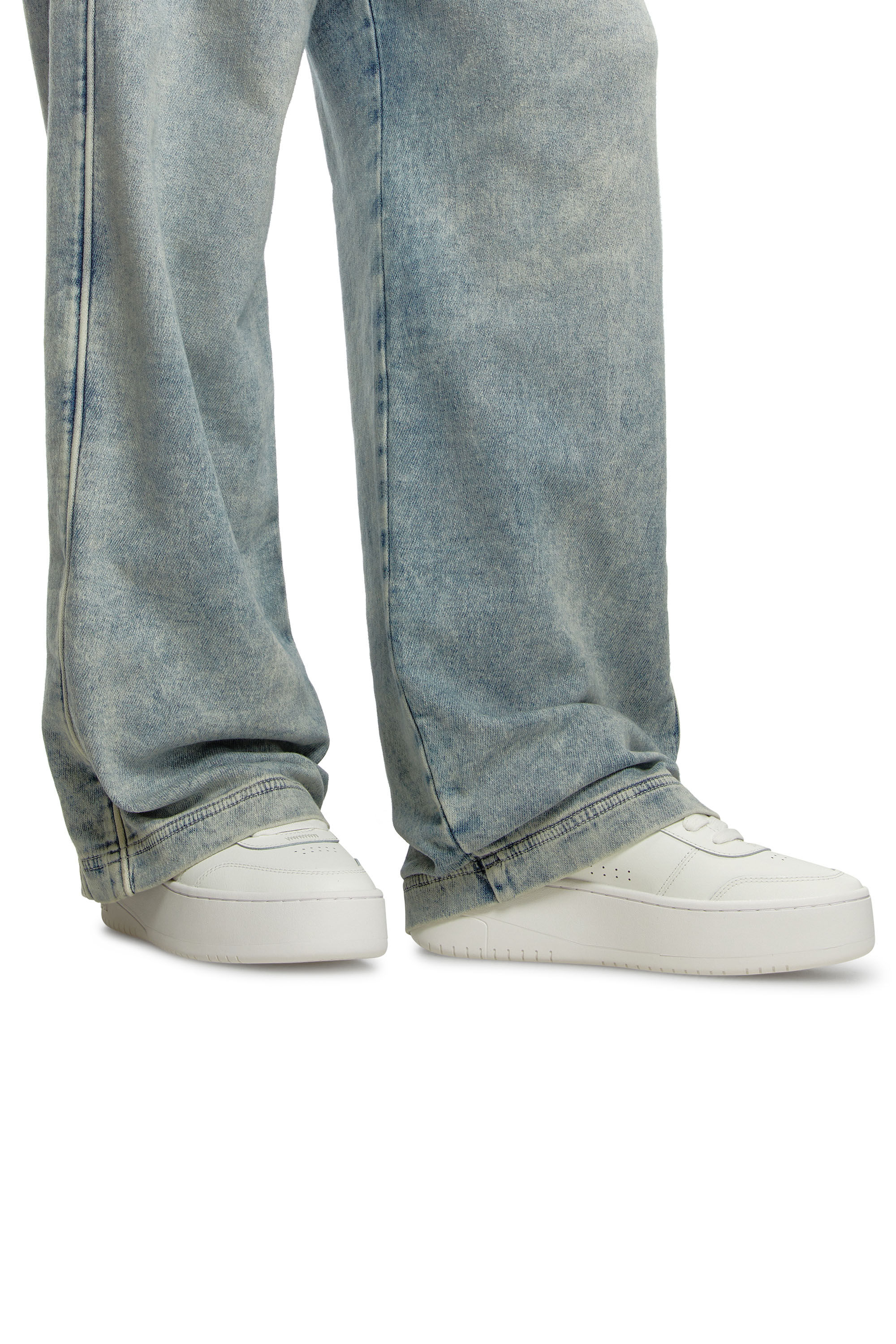 S-ATHENE BOLD VTG W S-Athene-Retro platform sneakers in leather｜ホワイト｜ウィメンズ｜ DIESEL