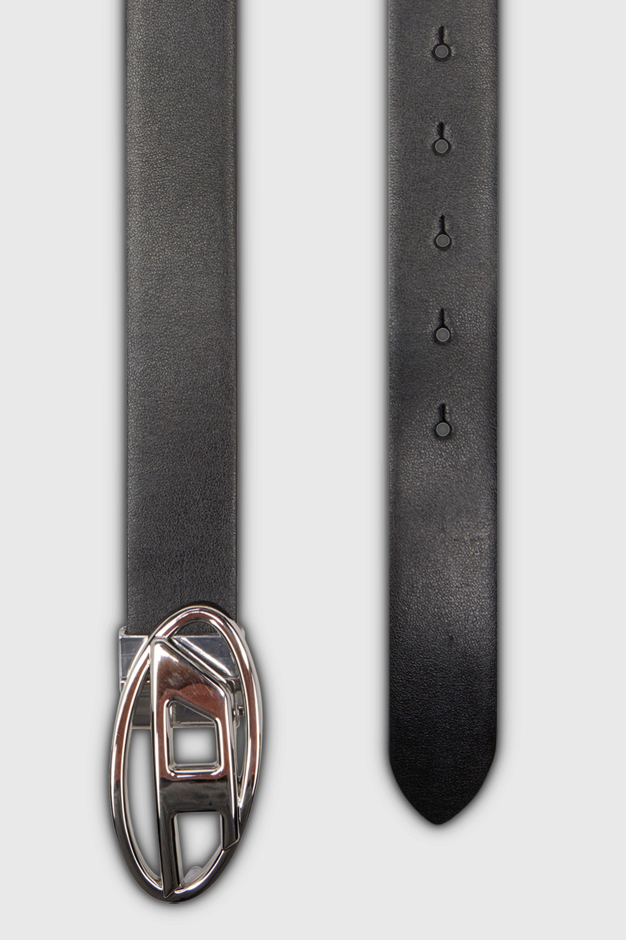 Diesel - B-1DR W REV II 30, Female's 3cm reversible leather belt with Oval D buckle in ブラック - 2