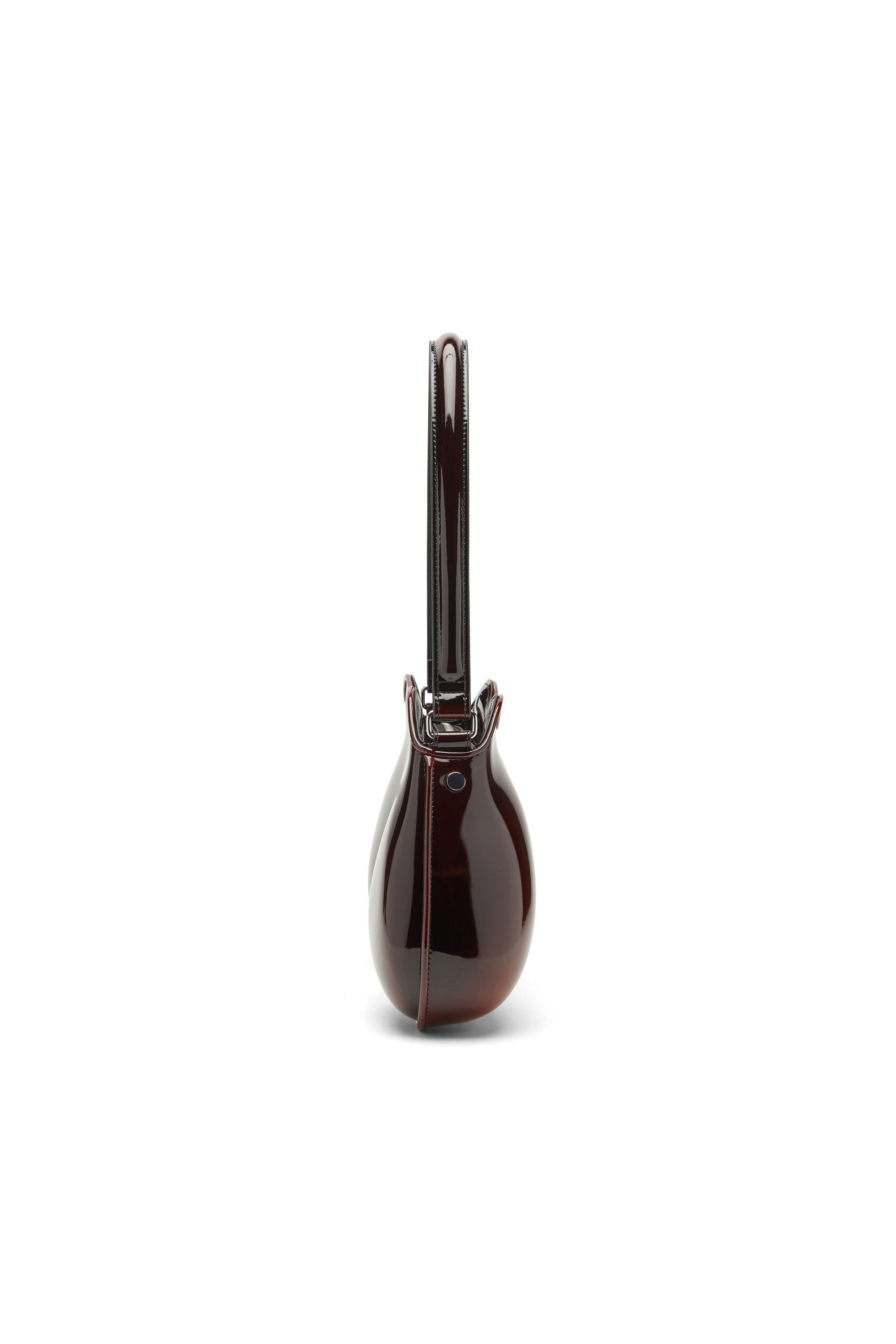 Diesel - DOUBLE-D SHOULDER, Female's Double-D-Rigid shoulder bag in dégradé glossy PU in バーガンディー - 4