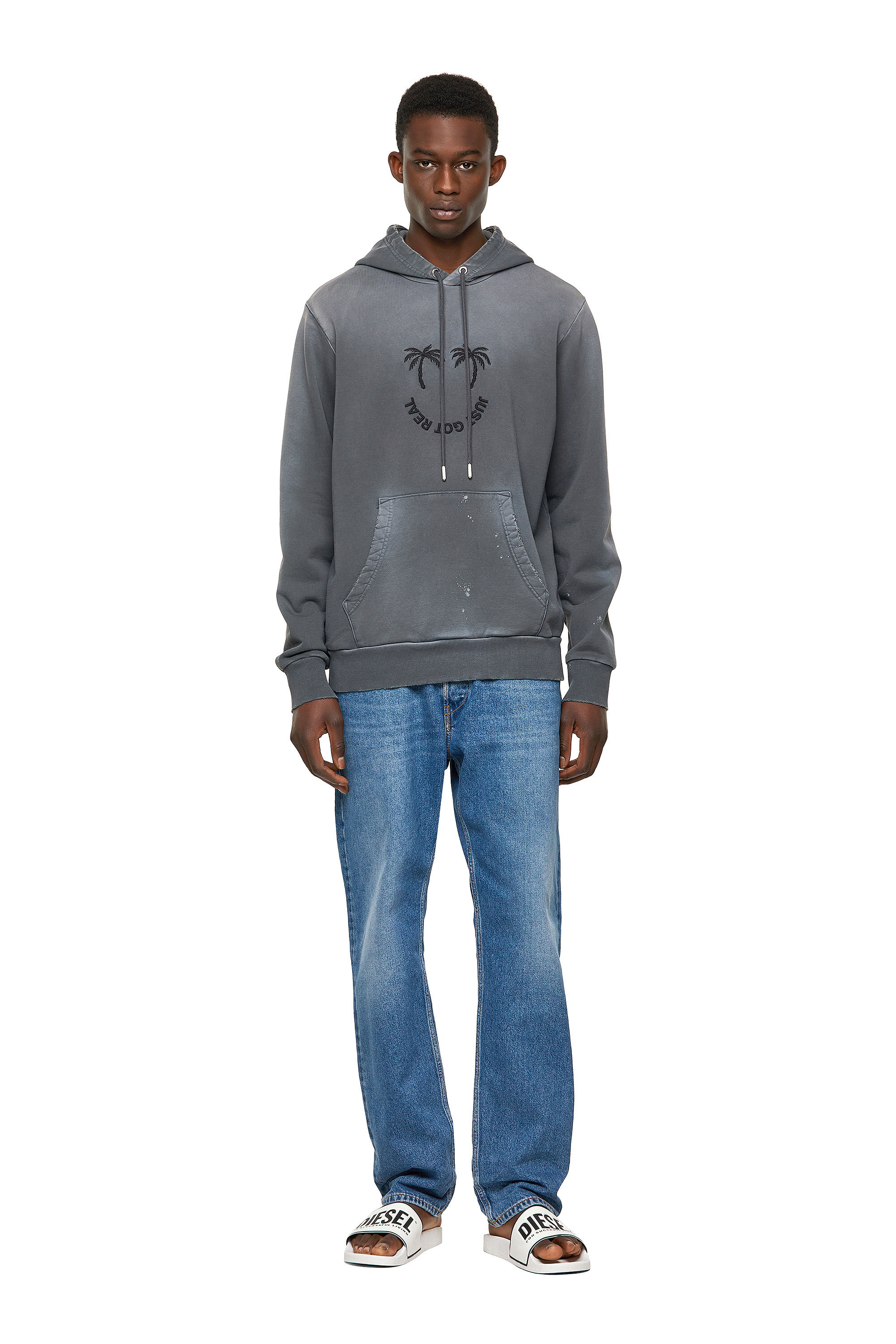 Diesel - S-GIRK-HOOD-B5, ダークグレー - Image 1