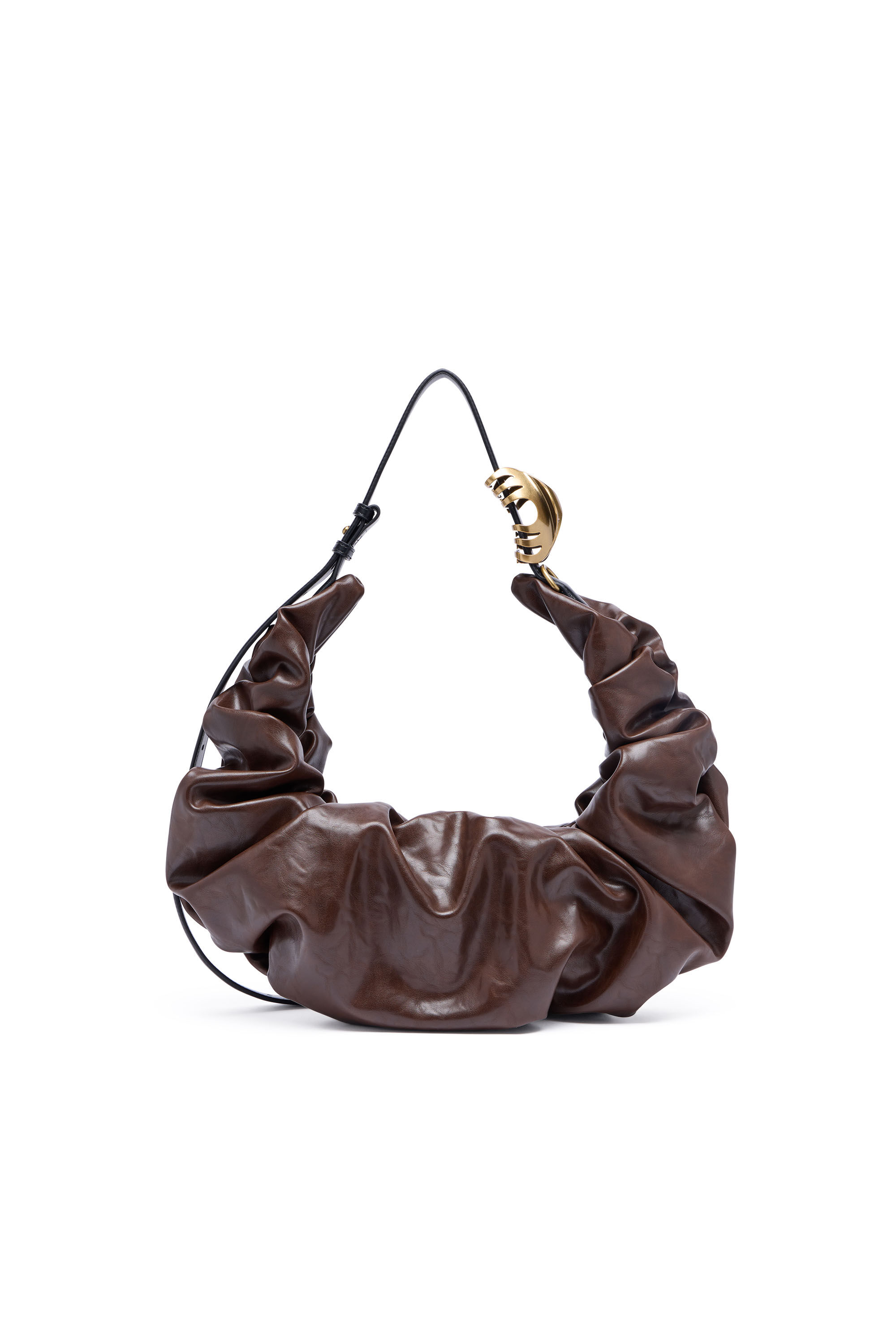 GRAB-D HOBO L ホーボーバッグ L｜ブラウン｜ウィメンズ｜DIESEL